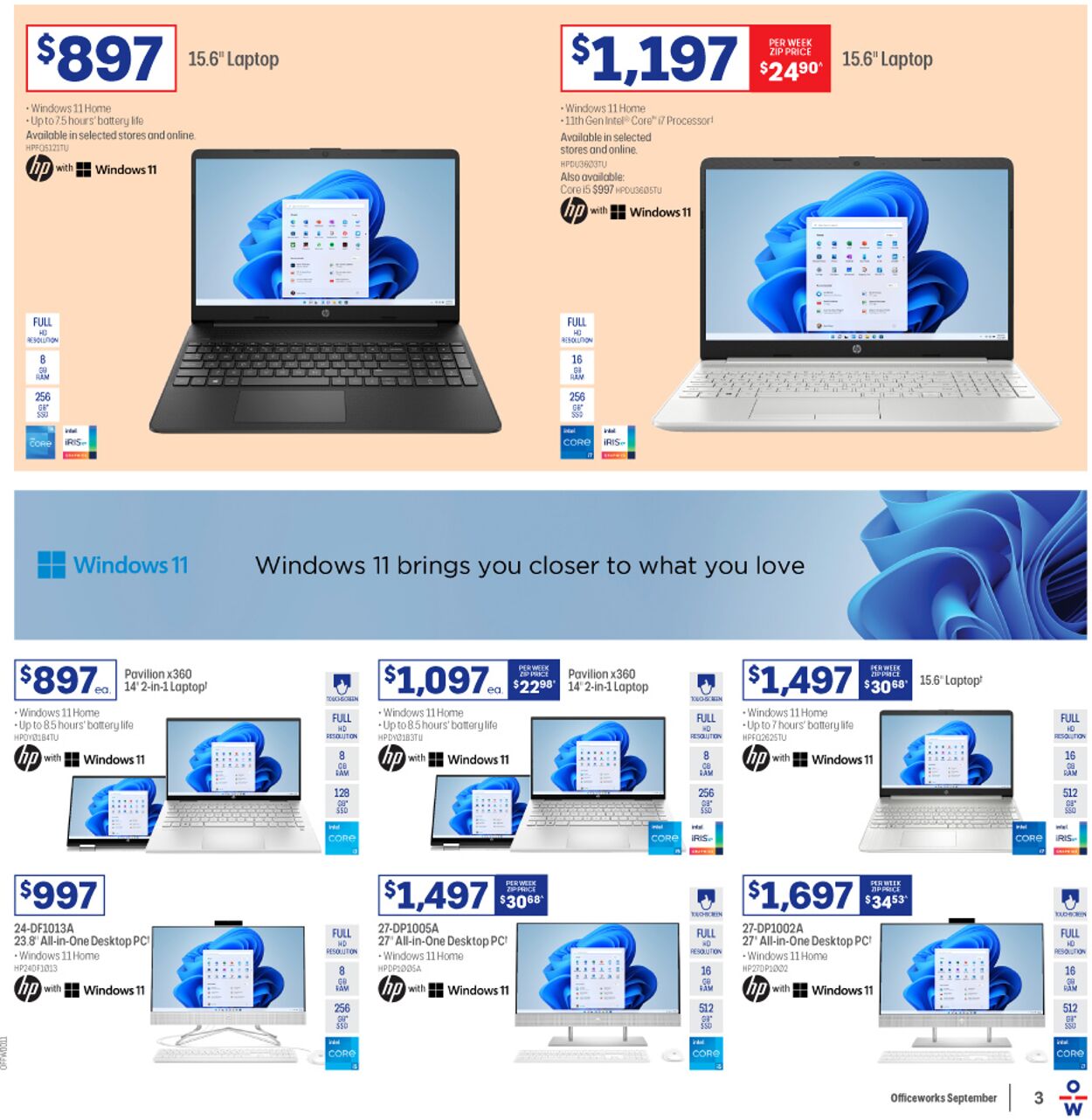 Officeworks Catalogue - 01/09-15/09/2022 (Page 3)