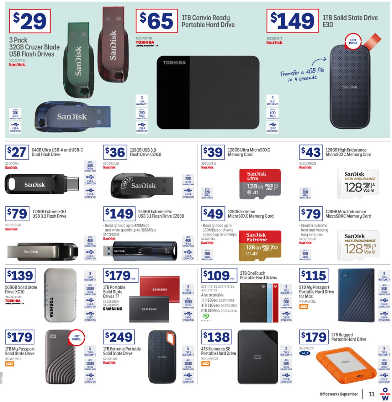 Officeworks Catalogue - 01/09-15/09/2022 (Page 11)