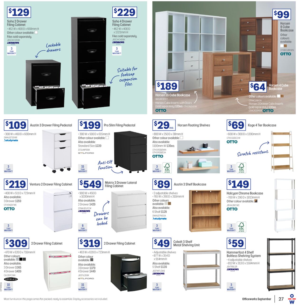 Officeworks Catalogue - 01/09-15/09/2022 (Page 27)