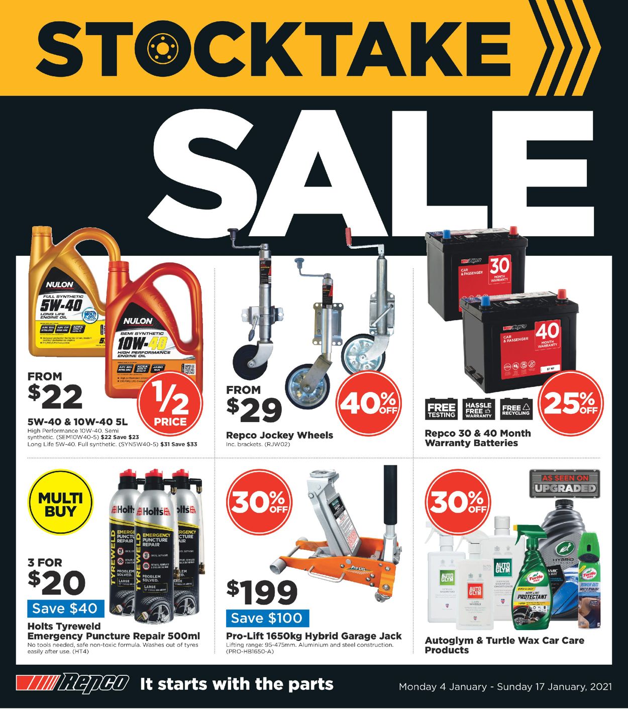 Repco - Stocktake Sale 2021 Catalogue - 04/01-17/01/2021