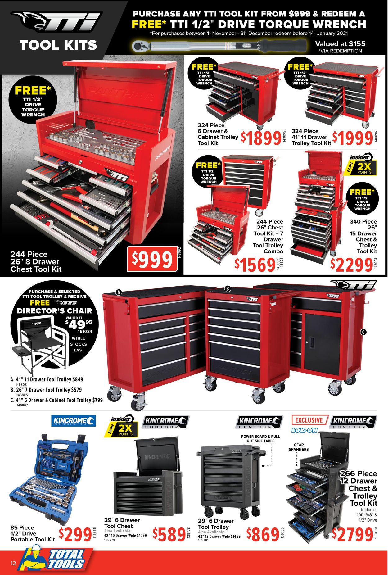 Total Tools - Christmas 2020 Catalogue - 30/11-24/12/2020 (Page 12)