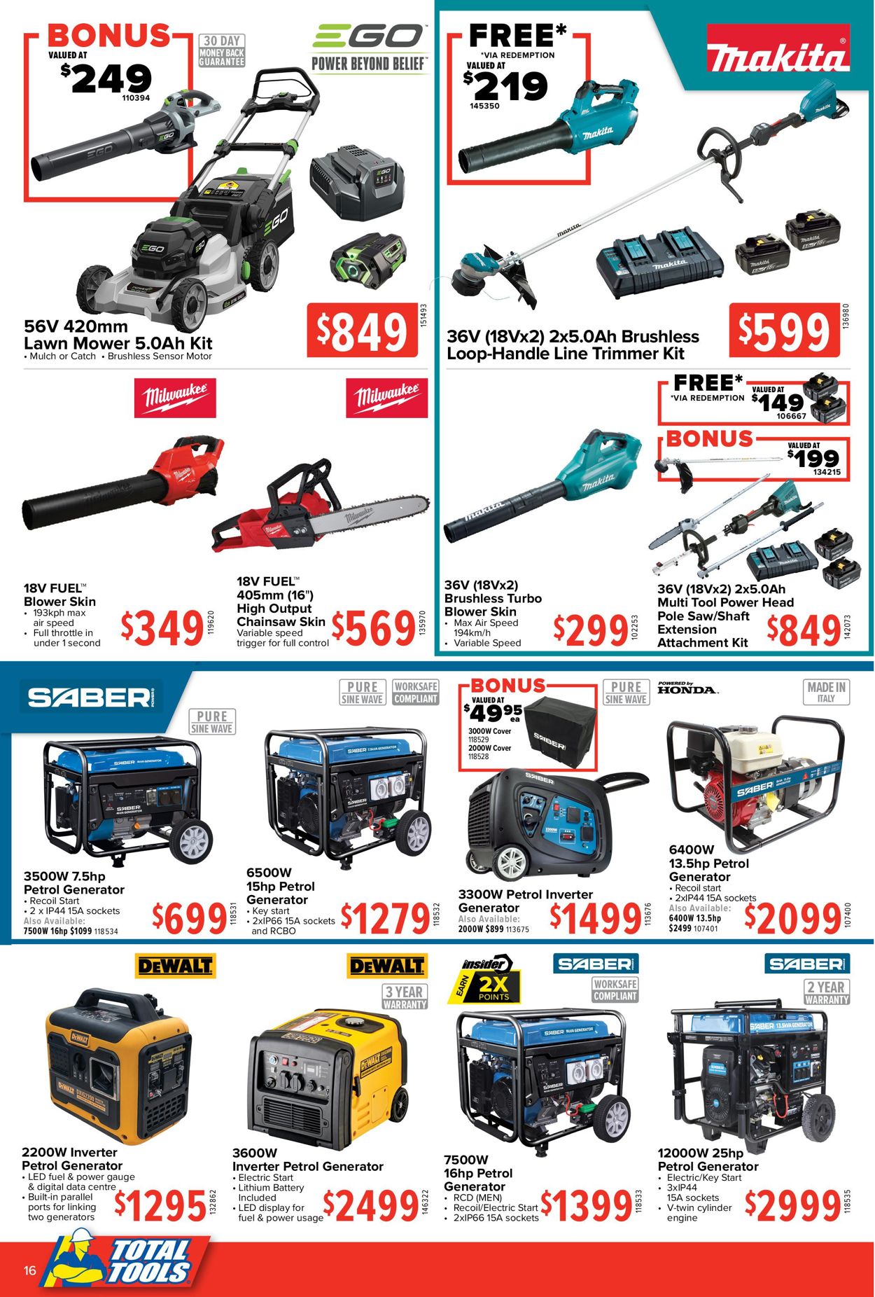 Total Tools - Christmas 2020 Catalogue - 30/11-24/12/2020 (Page 16)