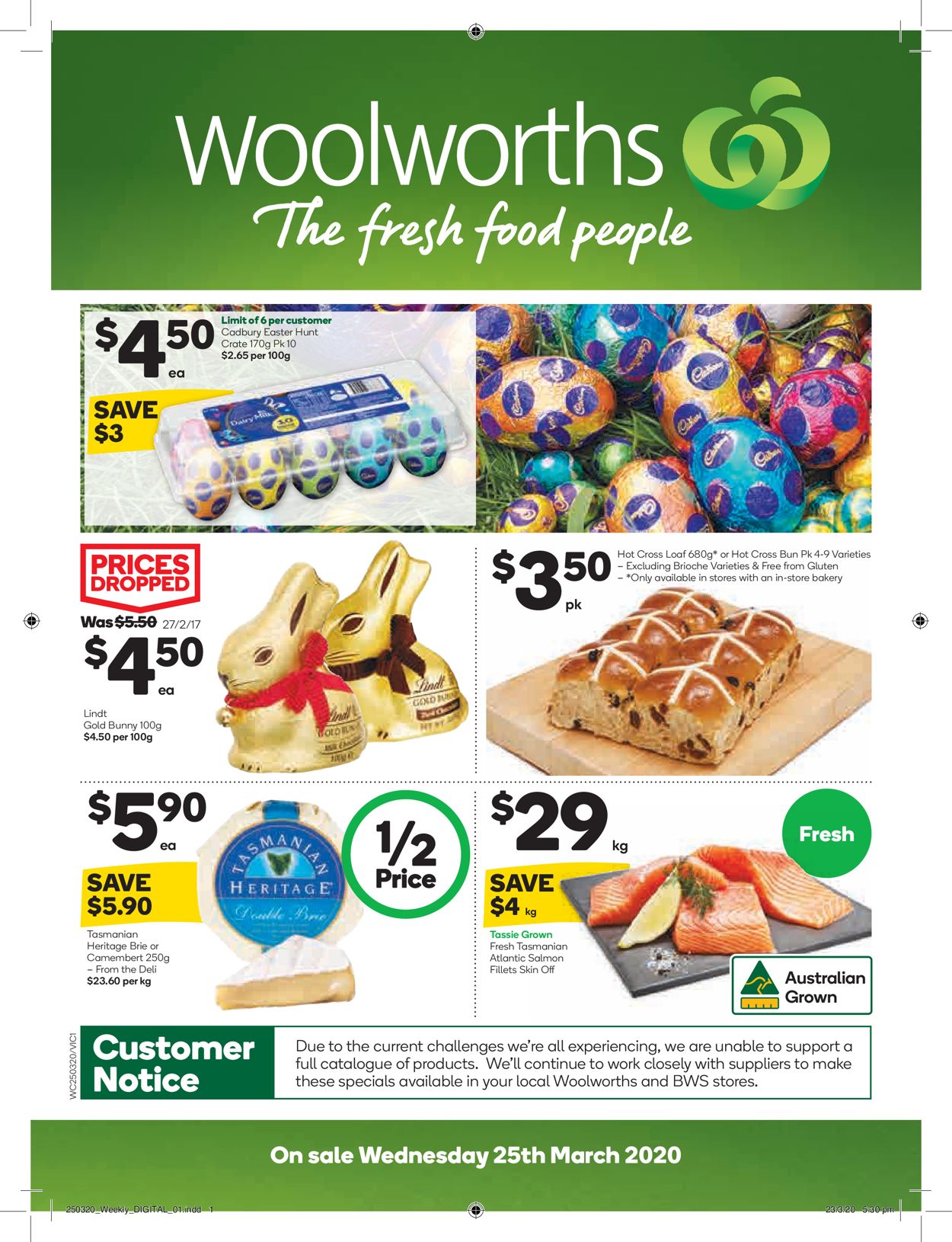 Woolworths Catalogue - 25/03-31/03/2020