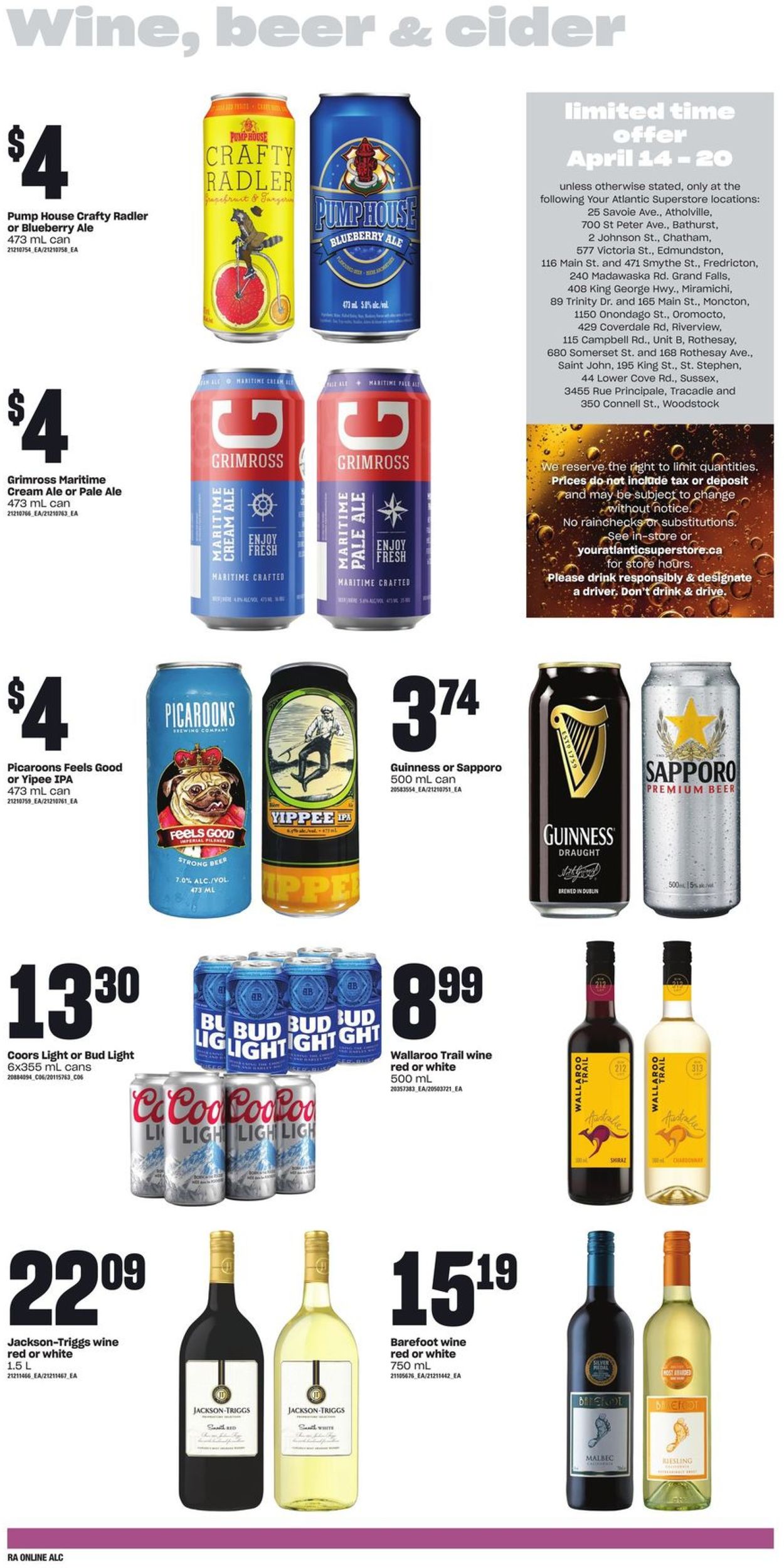 Atlantic Superstore EASTER 2022 Flyer - 04/14-04/20/2022 (Page 11)