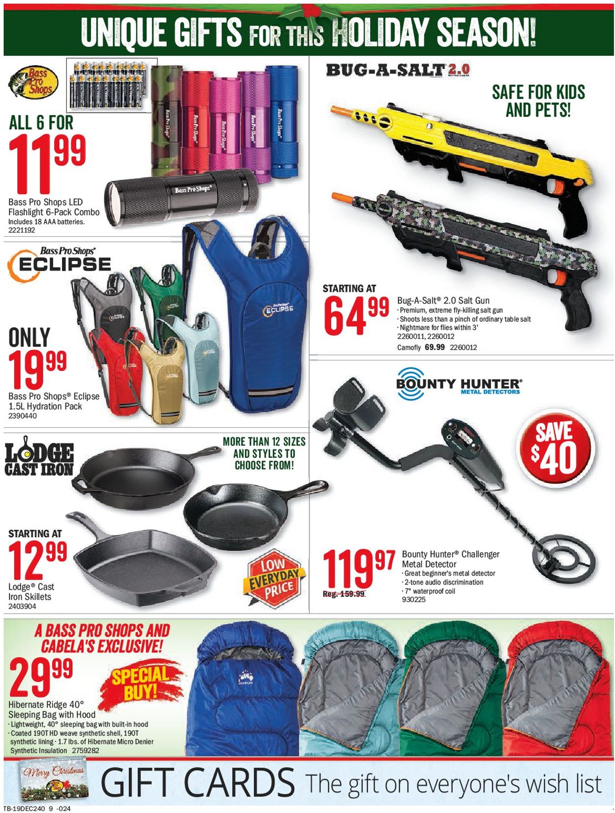 Bass Pro - HOLIDAY SALE 2019 Flyer - 12/08-12/24/2019 (Page 9)