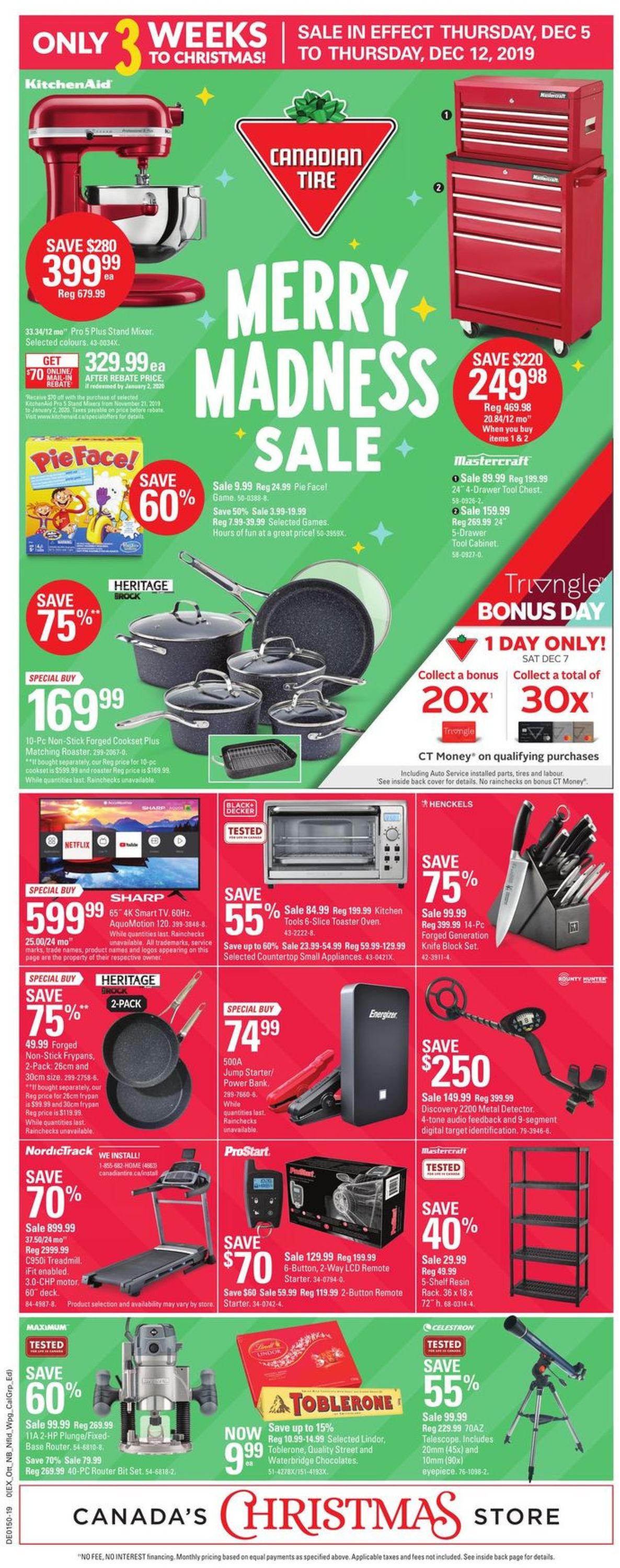 Canadian Tire - Christmas Flyer 2019 Flyer - 12/05-12/12/2019
