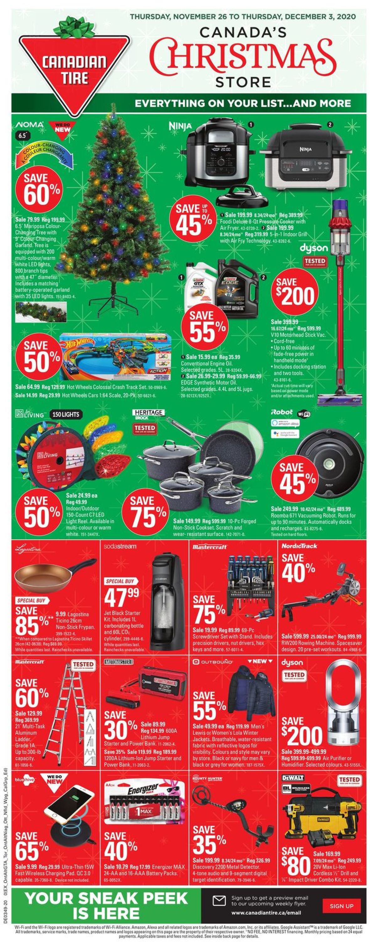 Canadian Tire Christmas Store 2020 Flyer - 11/26-12/03/2020