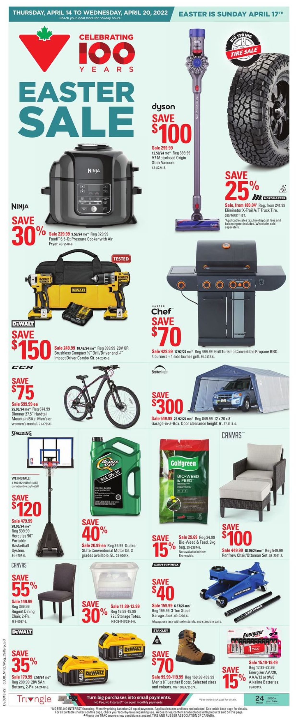 Canadian Tire EASTER 2022 Flyer - 04/14-04/20/2022