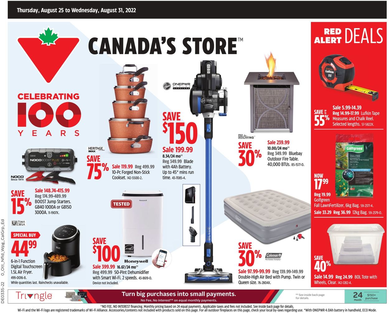 Canadian Tire Flyer - 08/25-08/31/2022