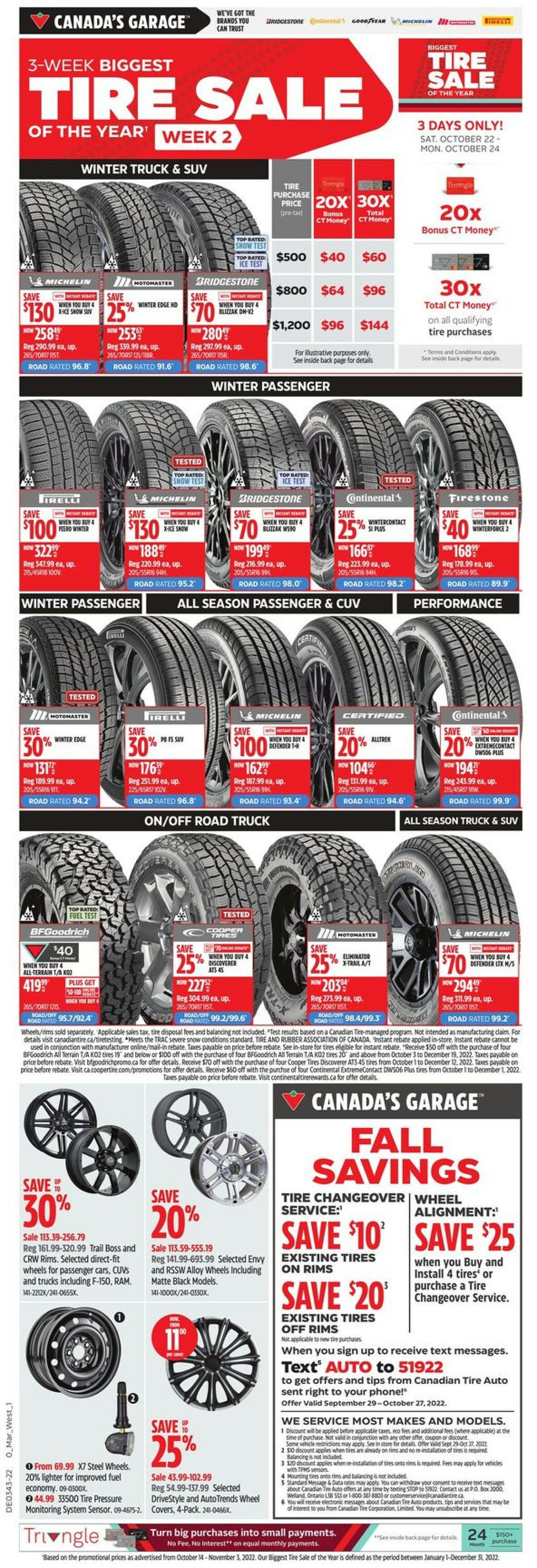 Canadian Tire Flyer - 10/20-10/26/2022