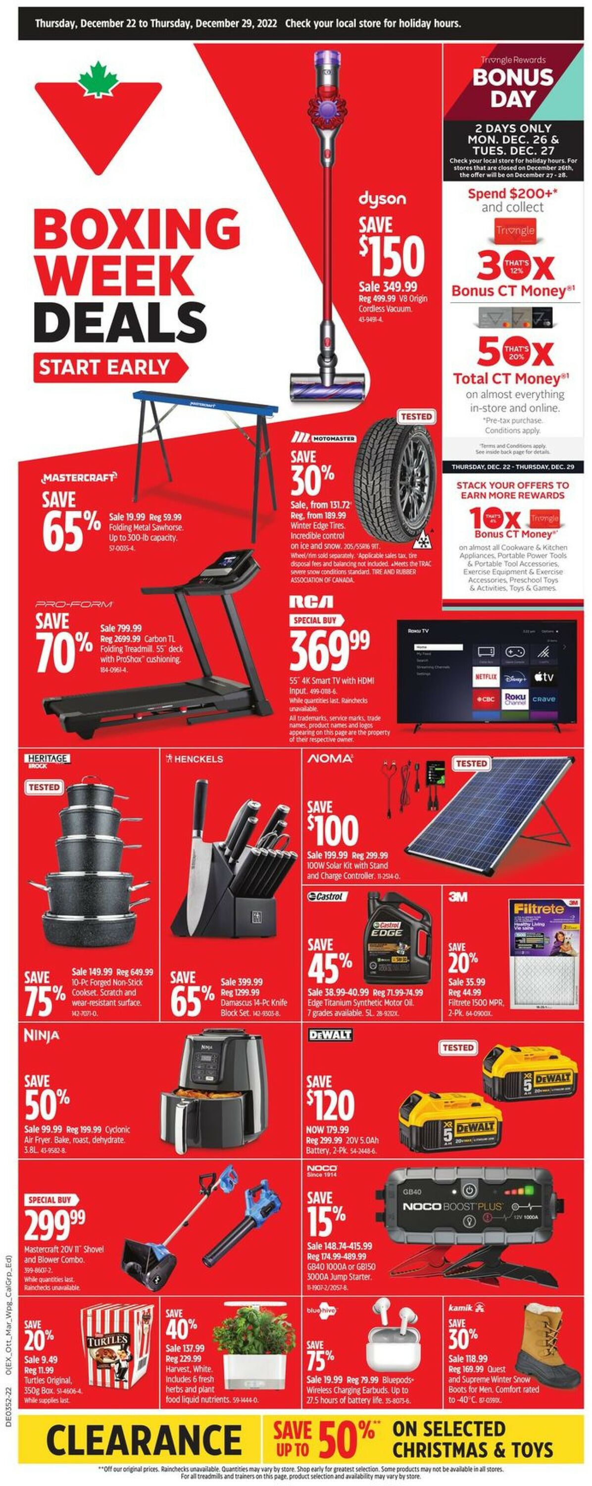Canadian Tire Flyer - 12/22-12/29/2022