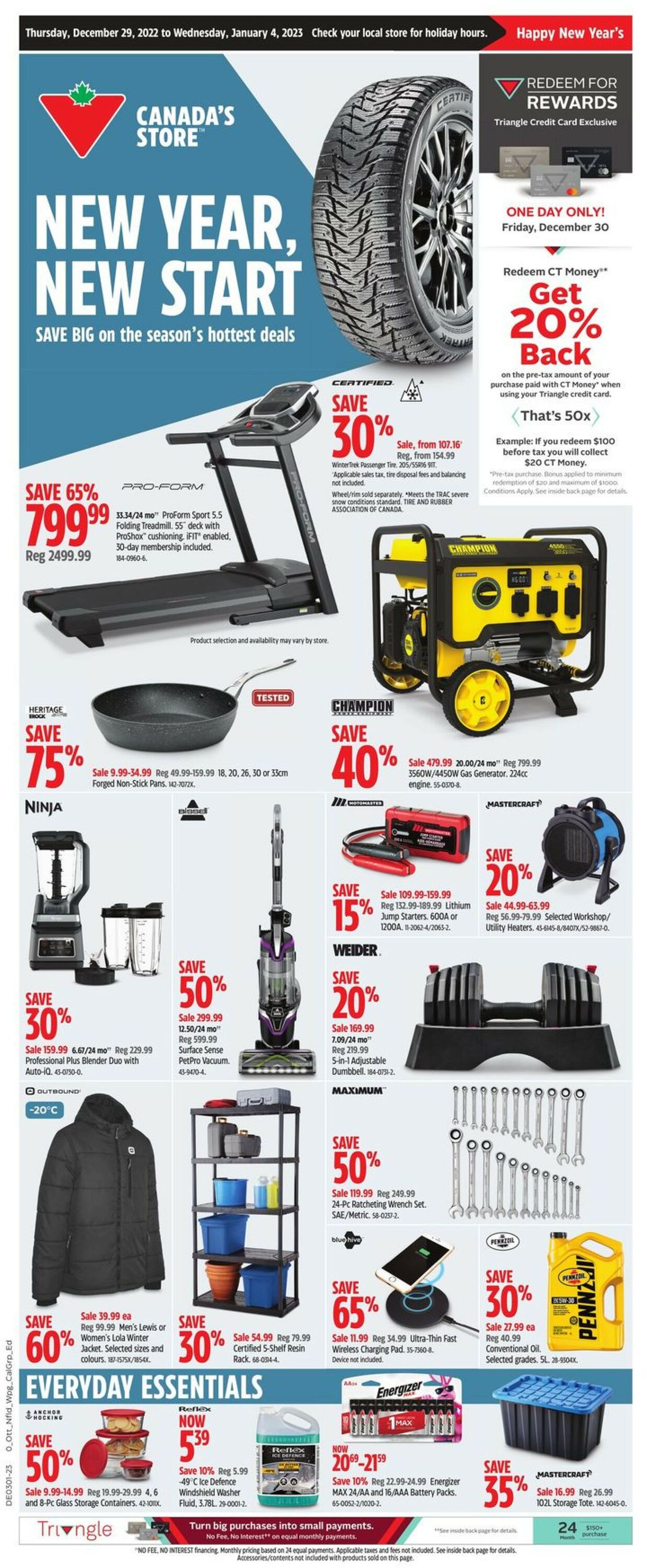Canadian Tire Flyer - 12/29-01/04/2023