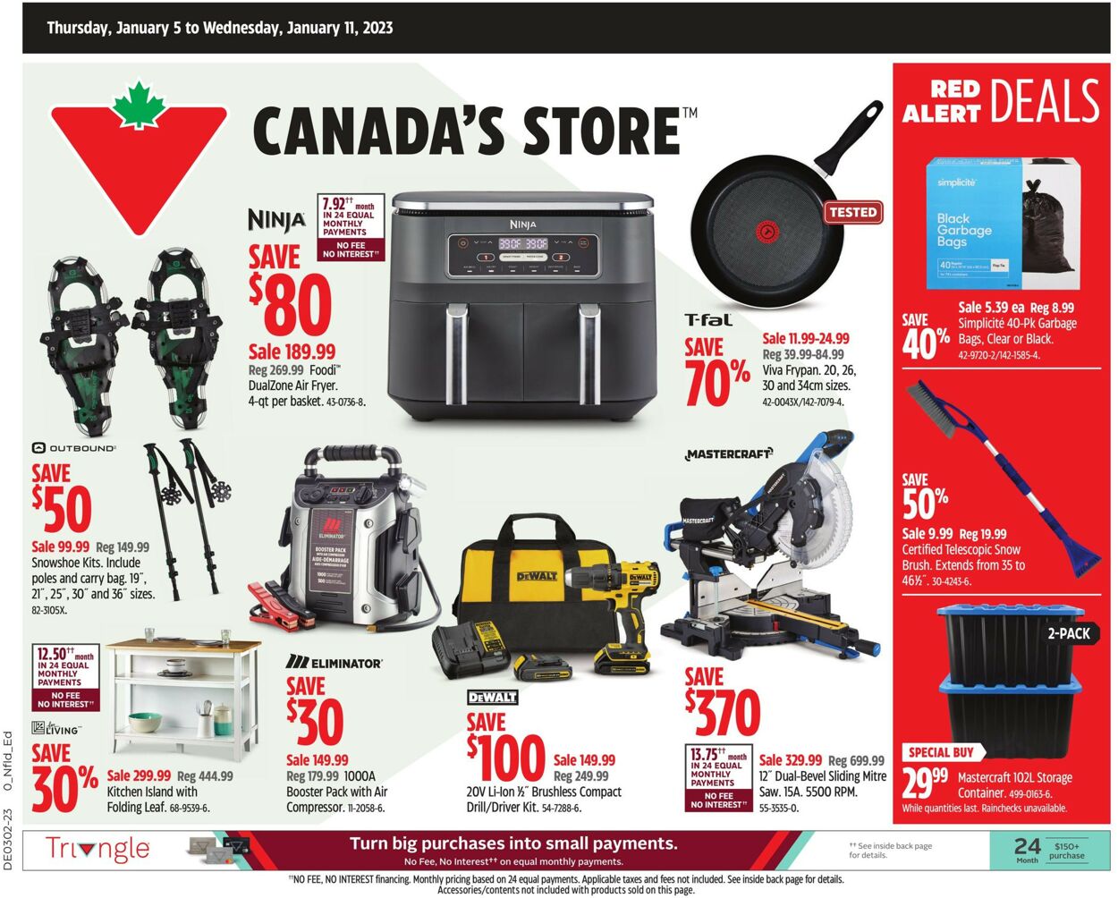 Canadian Tire Flyer - 01/05-01/11/2023