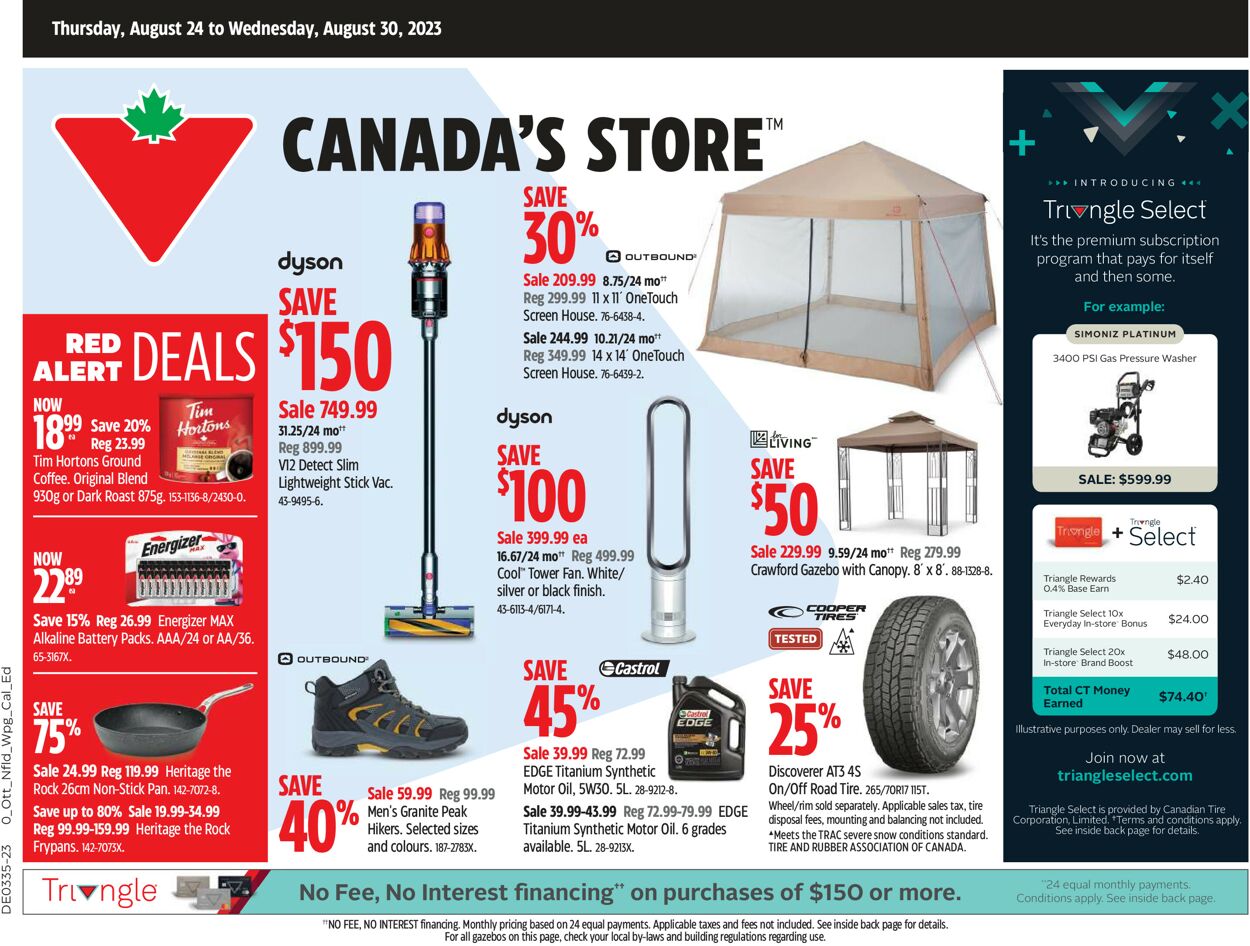 Canadian Tire Flyer - 08/24-08/30/2023