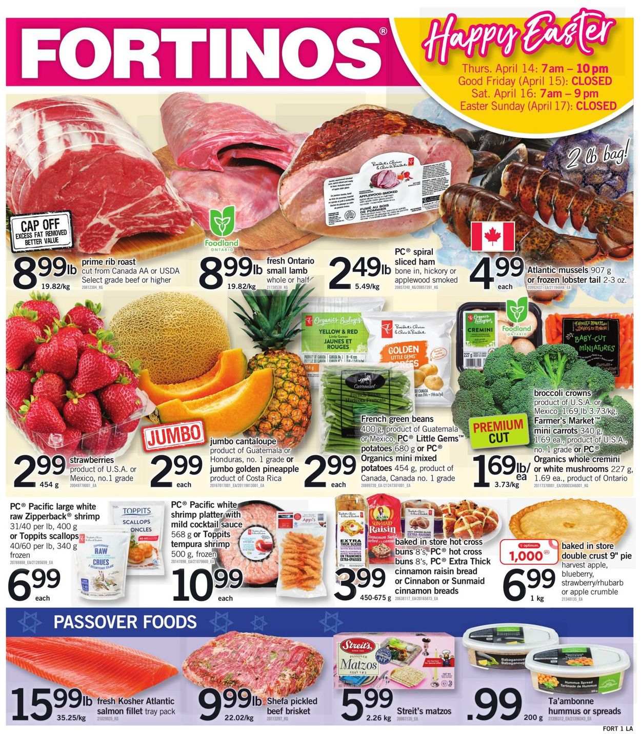 Fortinos EASTER 2022 Flyer - 04/07-04/13/2022