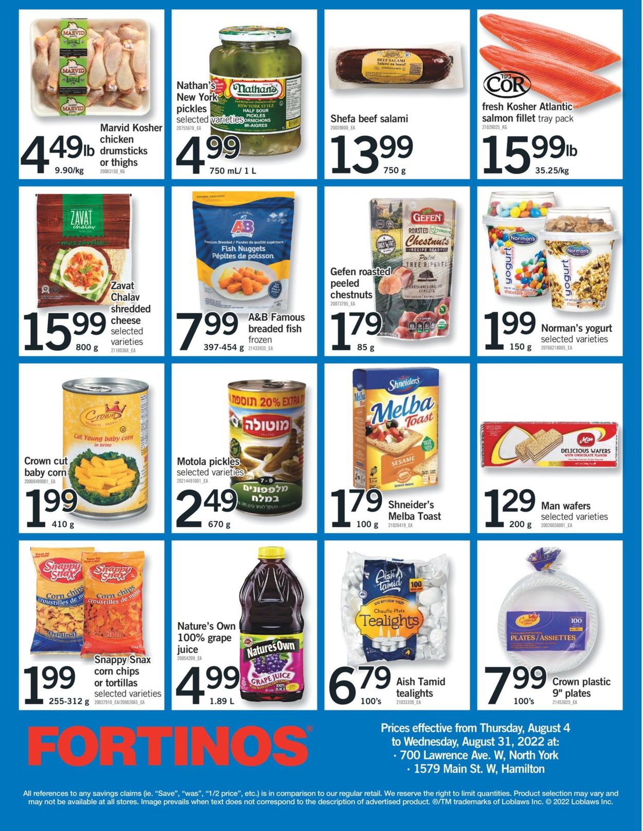 Fortinos Flyer - 08/04-08/10/2022 (Page 25)