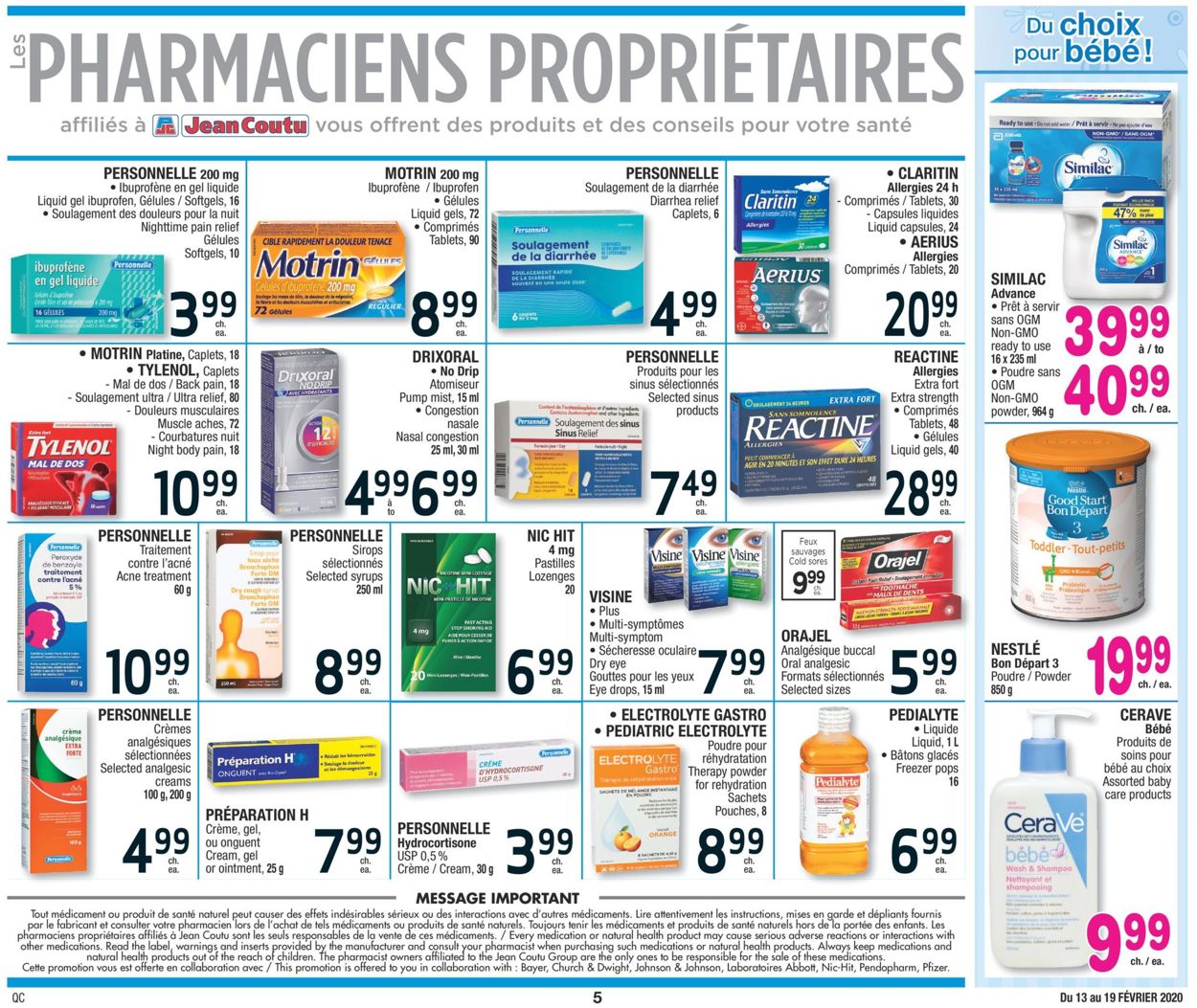 Jean Coutu Flyer - 02/13-02/19/2020 (Page 5)
