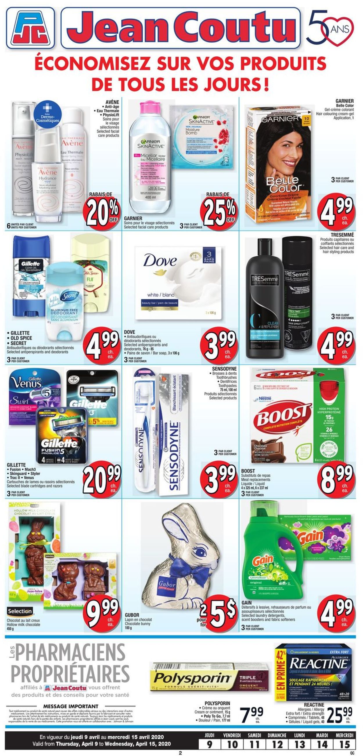 Jean Coutu Flyer - 04/09-04/15/2020 (Page 2)