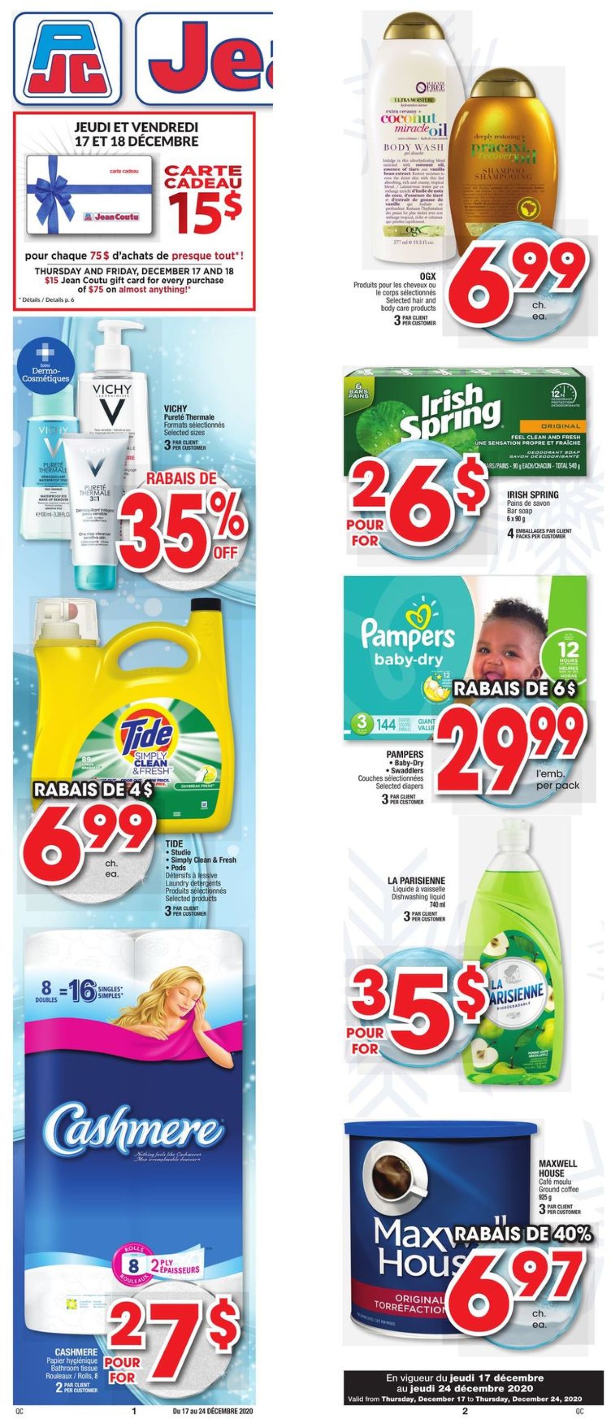 Jean Coutu - Christmas 2020 Flyer - 12/17-12/24/2020