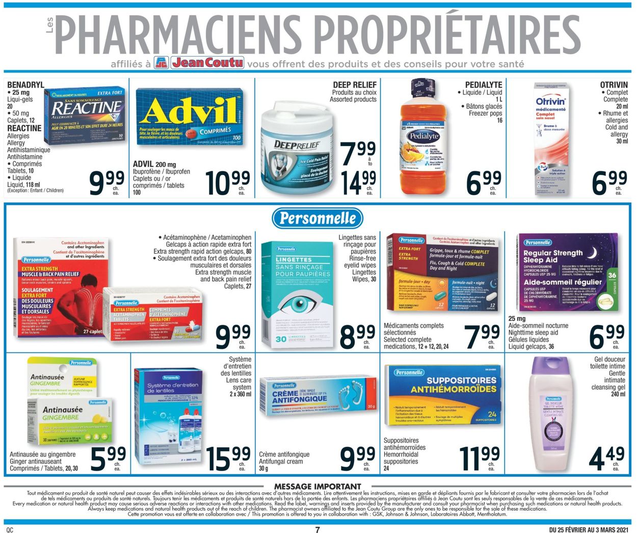 Jean Coutu Flyer - 02/25-03/03/2021 (Page 7)