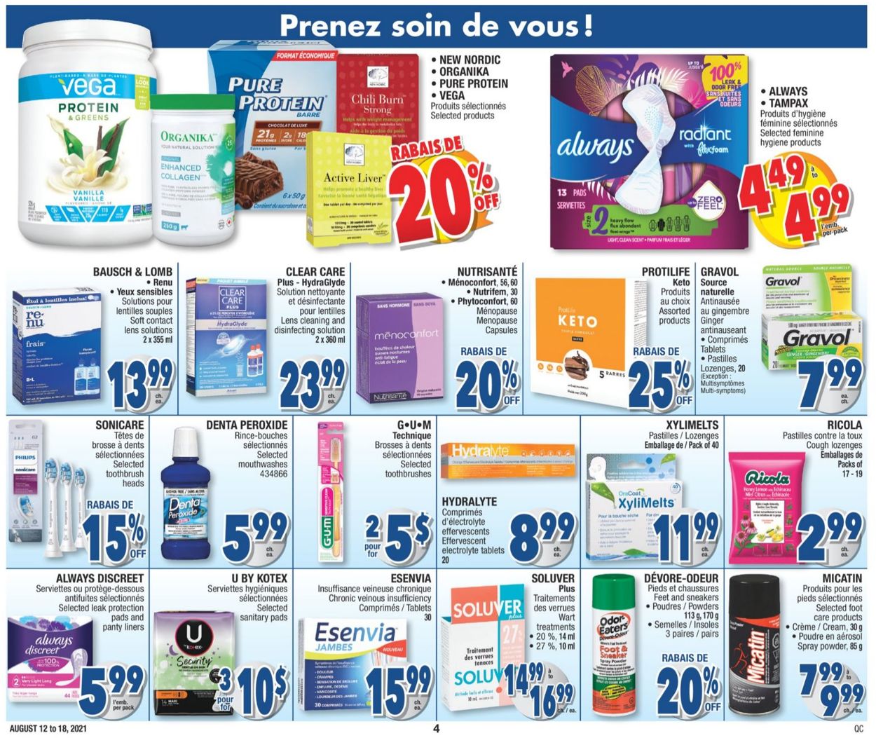 Jean Coutu Flyer - 08/12-08/18/2021 (Page 4)