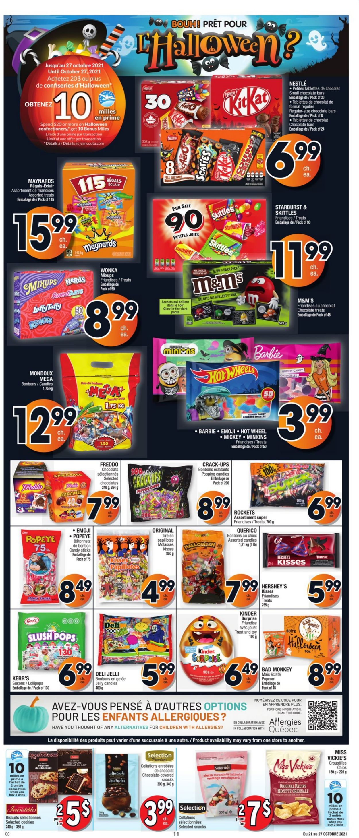 Jean Coutu HALLOWEEN 2021 Flyer - 10/21-10/27/2021 (Page 11)