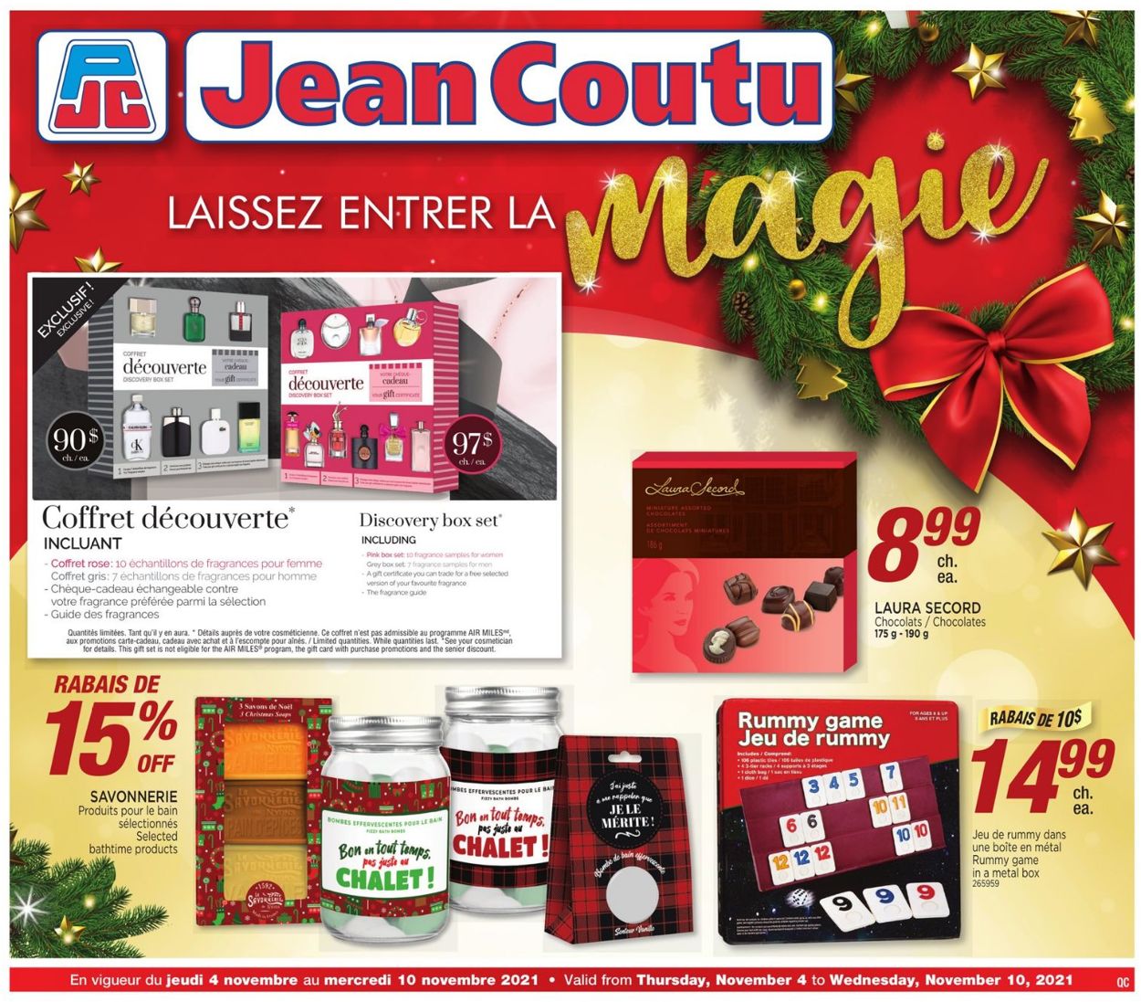 Jean Coutu CHRISTMAS 2021 Flyer - 11/04-11/10/2021 (Page 4)