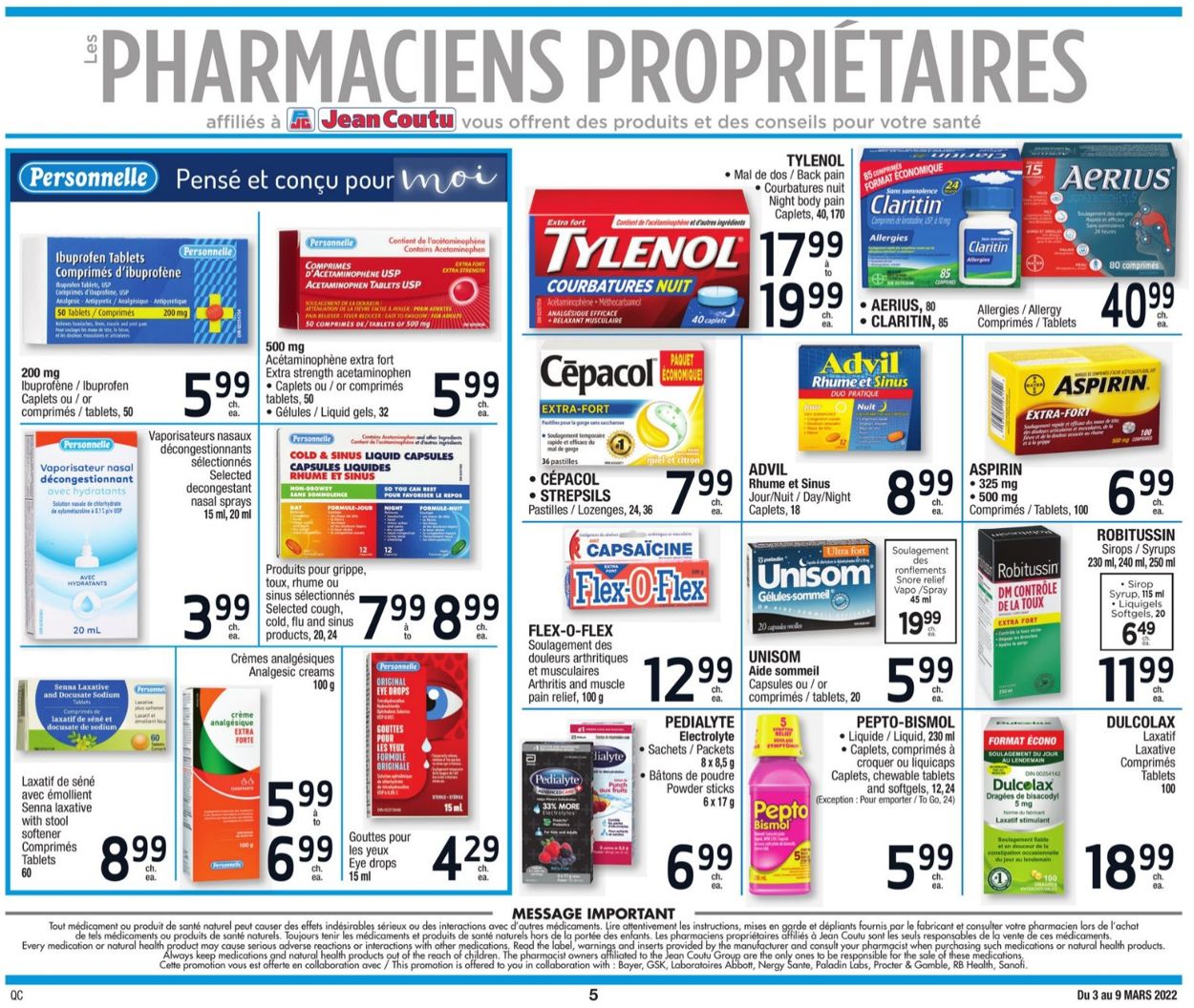 Jean Coutu Flyer - 03/03-03/09/2022 (Page 5)