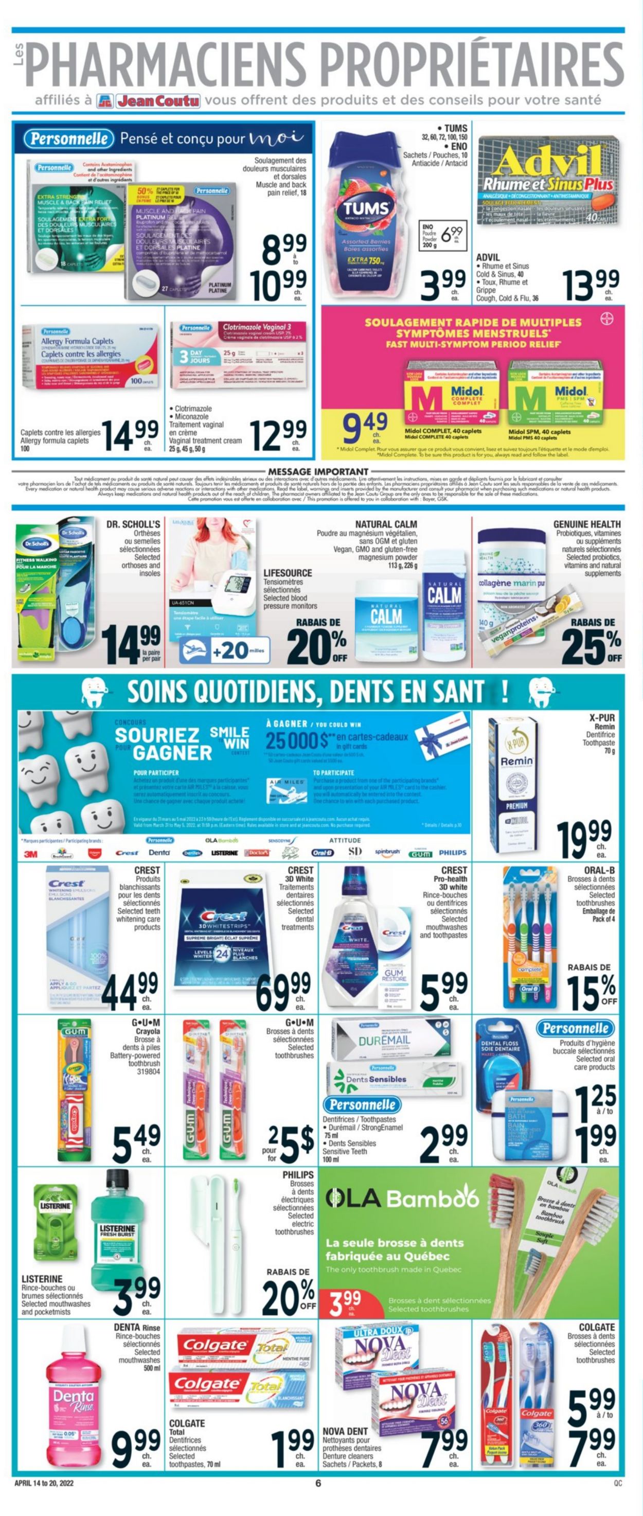 Jean Coutu EASTER 2022 Flyer - 04/14-04/20/2022 (Page 7)