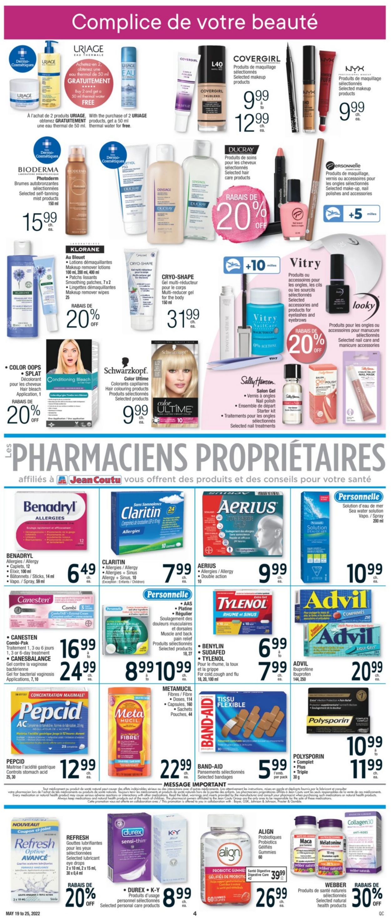 Jean Coutu Flyer - 05/19-05/25/2022 (Page 4)