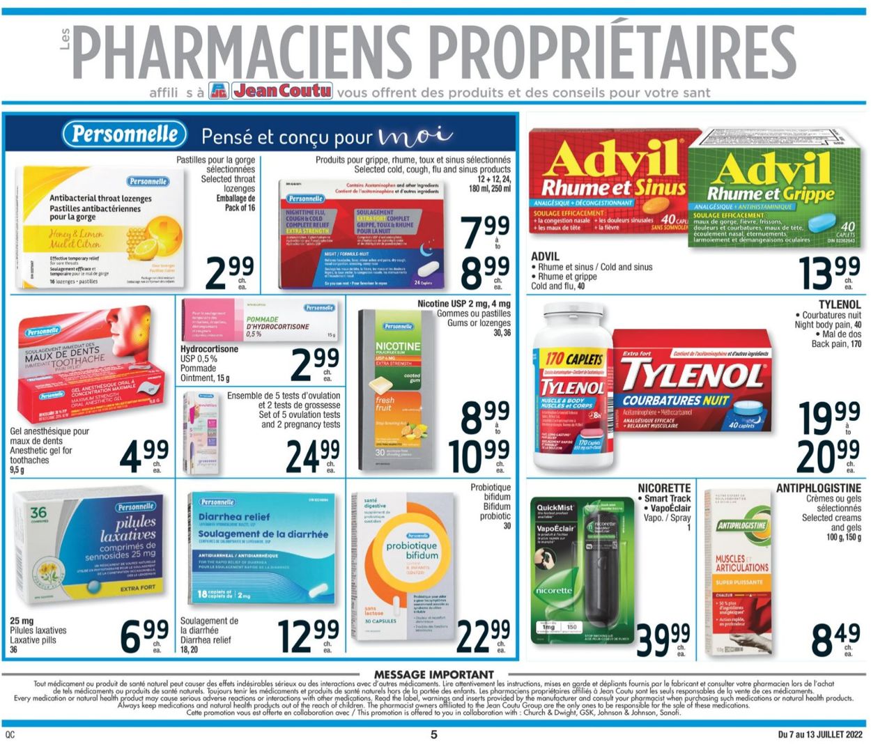 Jean Coutu Flyer - 07/07-07/13/2022 (Page 5)