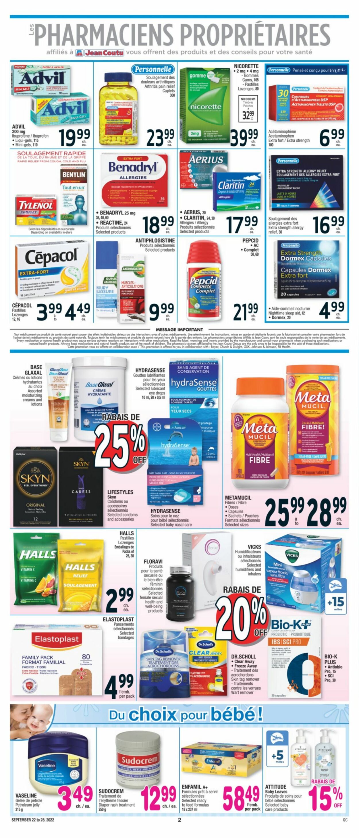 Jean Coutu Flyer - 09/22-09/28/2022 (Page 3)