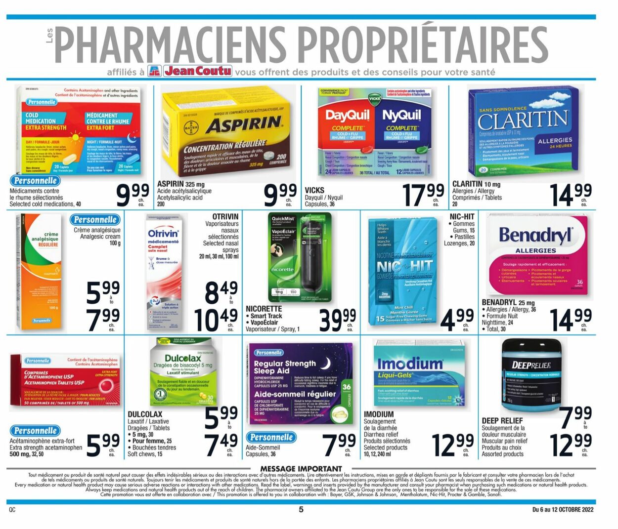 Jean Coutu Flyer - 10/06-10/12/2022 (Page 5)