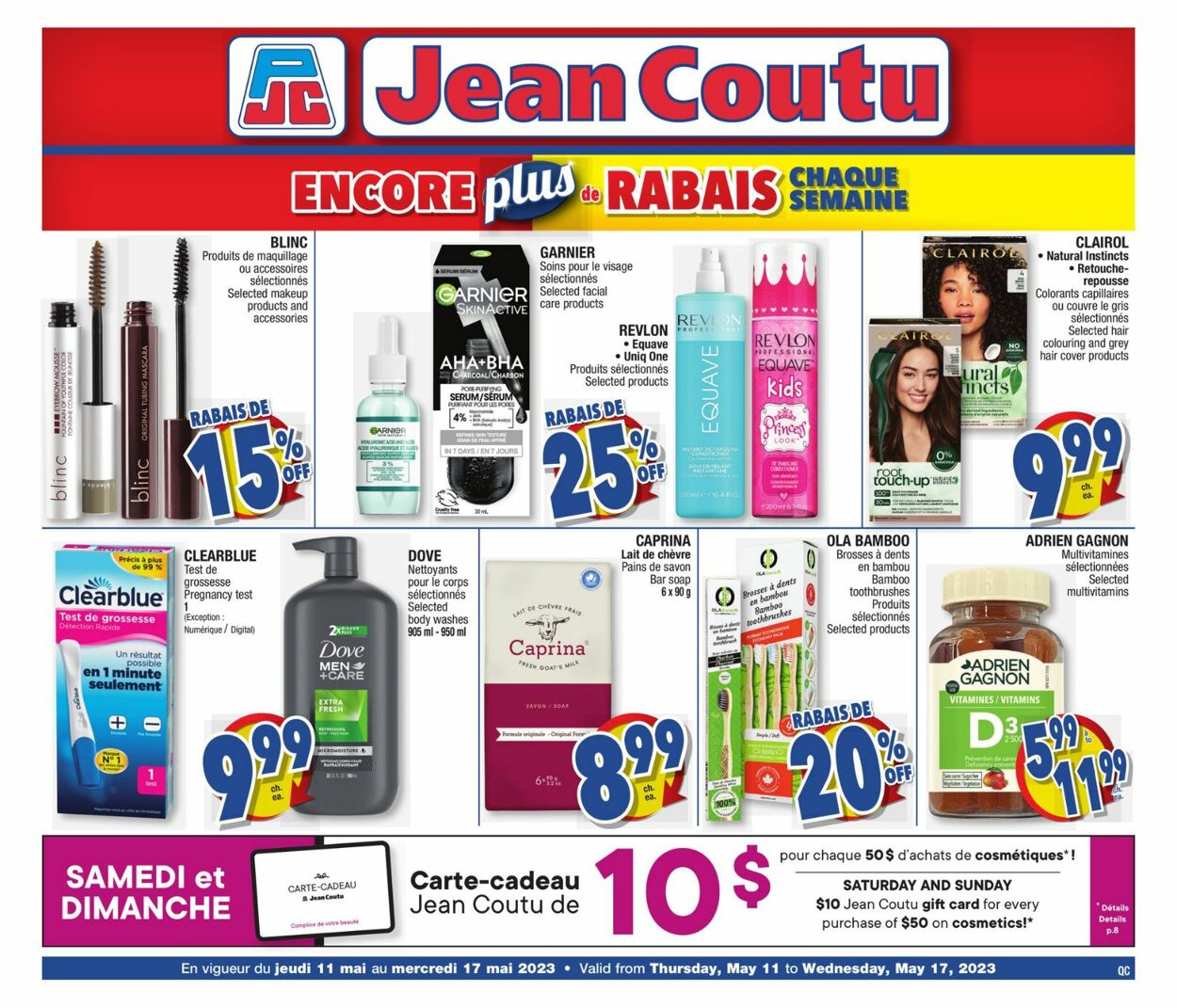 Jean Coutu Flyer - 05/11-05/17/2023