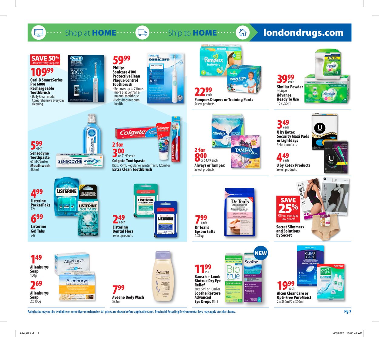 London Drugs Flyer - 04/24-04/29/2020 (Page 7)