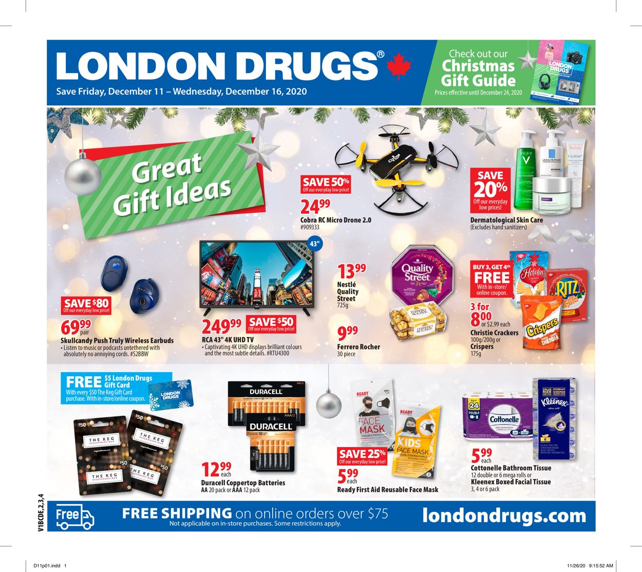 London Drugs - Holiday 2020 Flyer - 12/11-12/16/2020