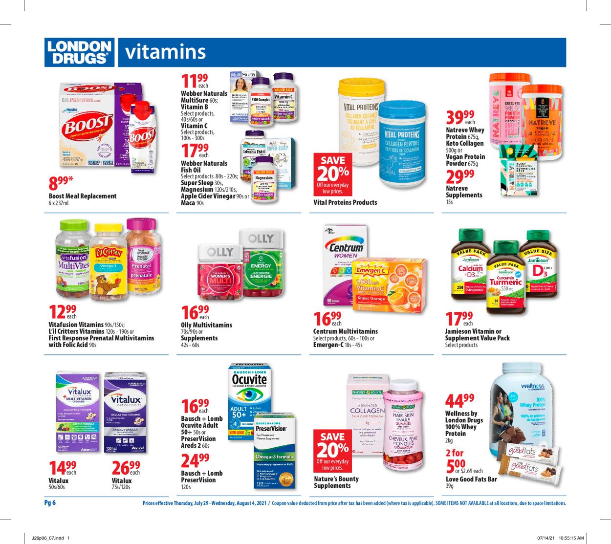 London Drugs Flyer - 07/29-08/04/2021 (Page 6)
