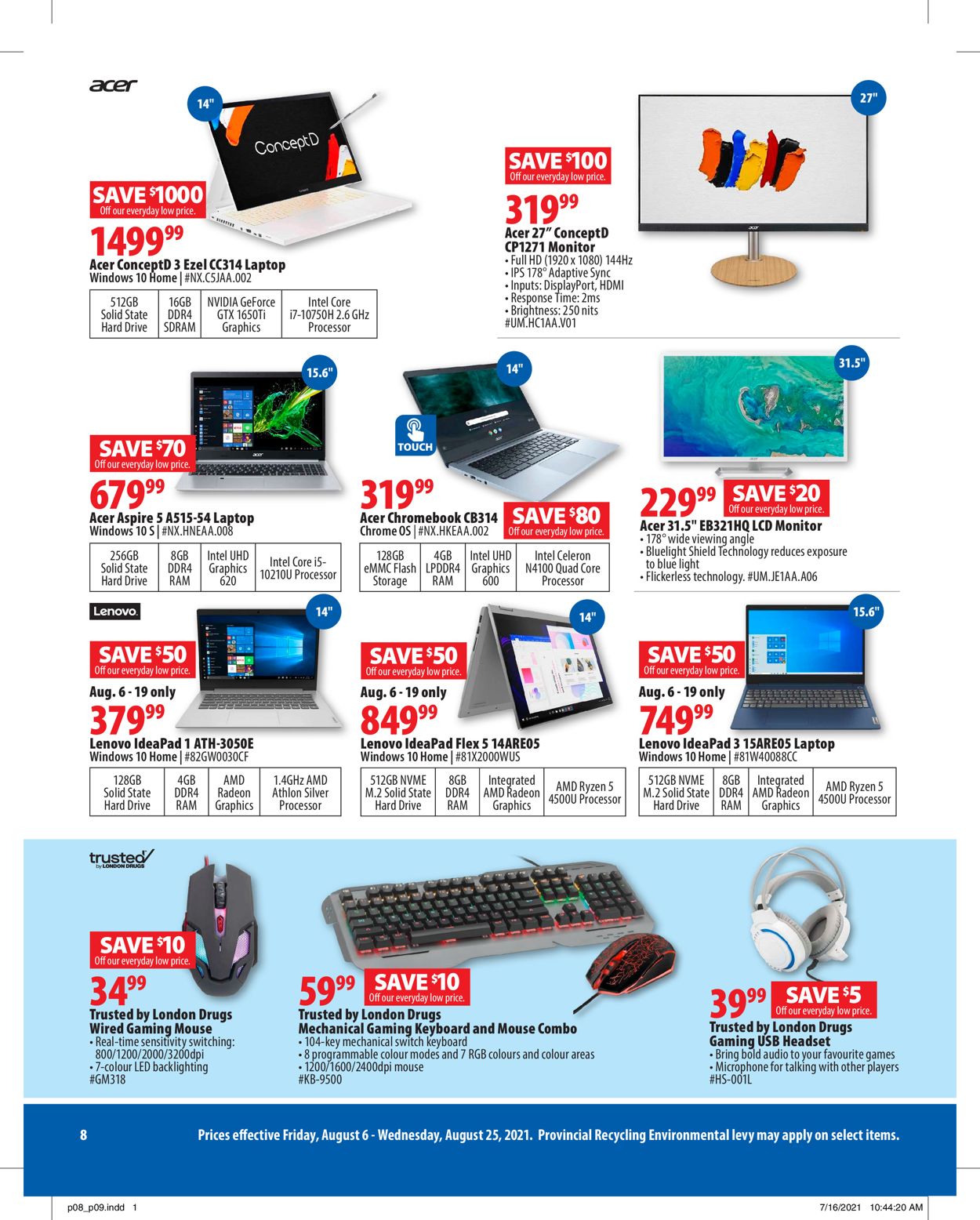 London Drugs Flyer - 08/06-08/25/2021 (Page 8)