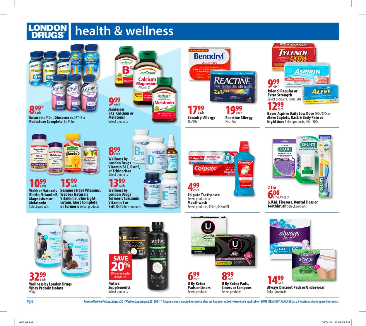 London Drugs Flyer - 08/20-08/25/2021 (Page 6)