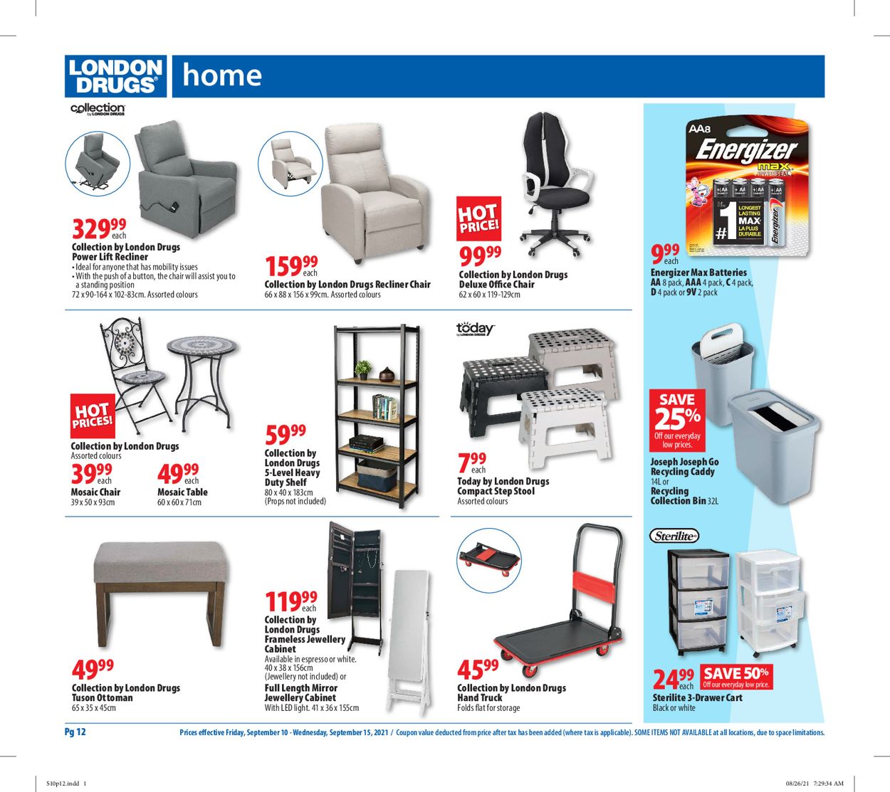London Drugs Flyer - 09/10-09/15/2021 (Page 12)
