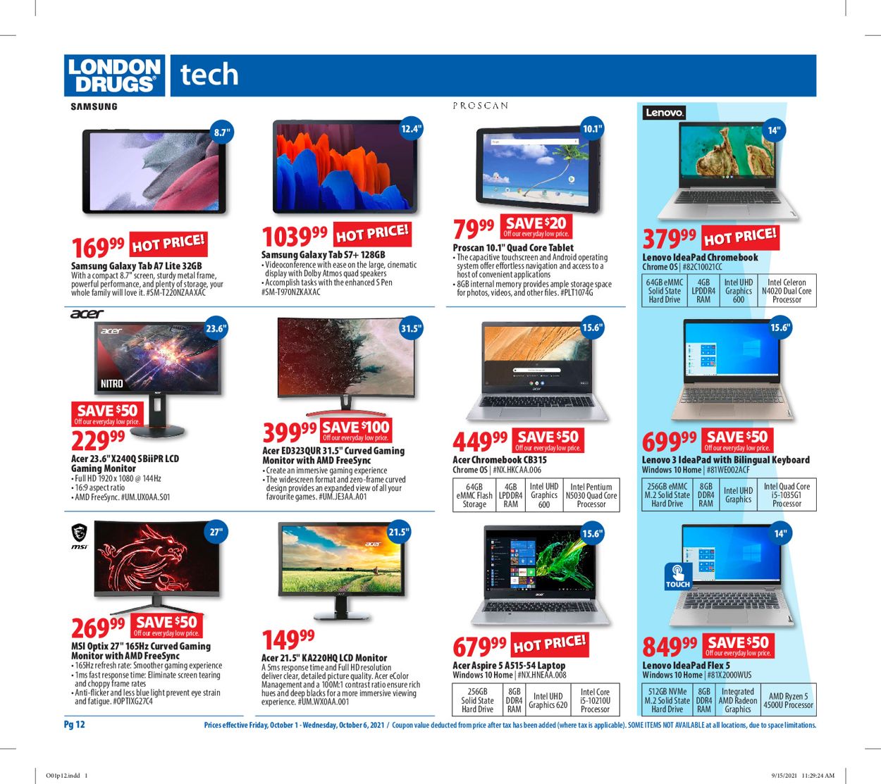 London Drugs Flyer - 10/01-10/06/2021 (Page 12)