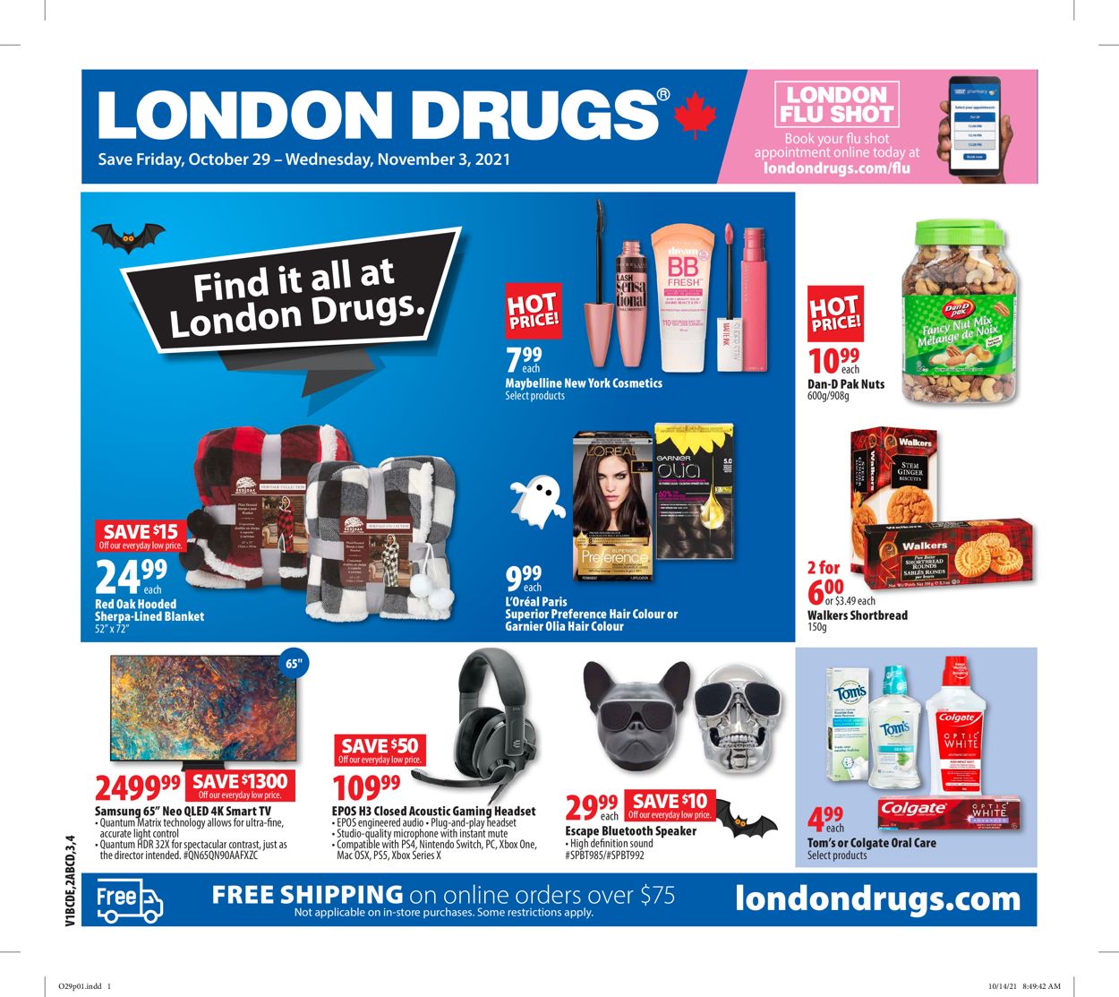 London Drugs Flyer - 10/29-11/03/2021