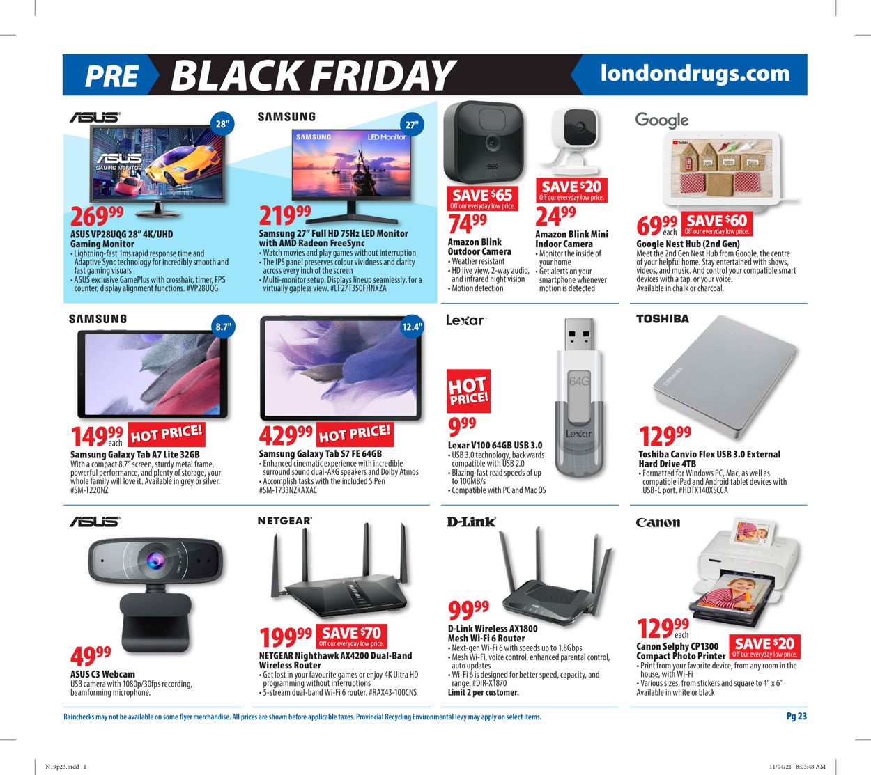 London Drugs BLACK FRIDAY 2021 Flyer - 11/19-11/24/2021 (Page 23)