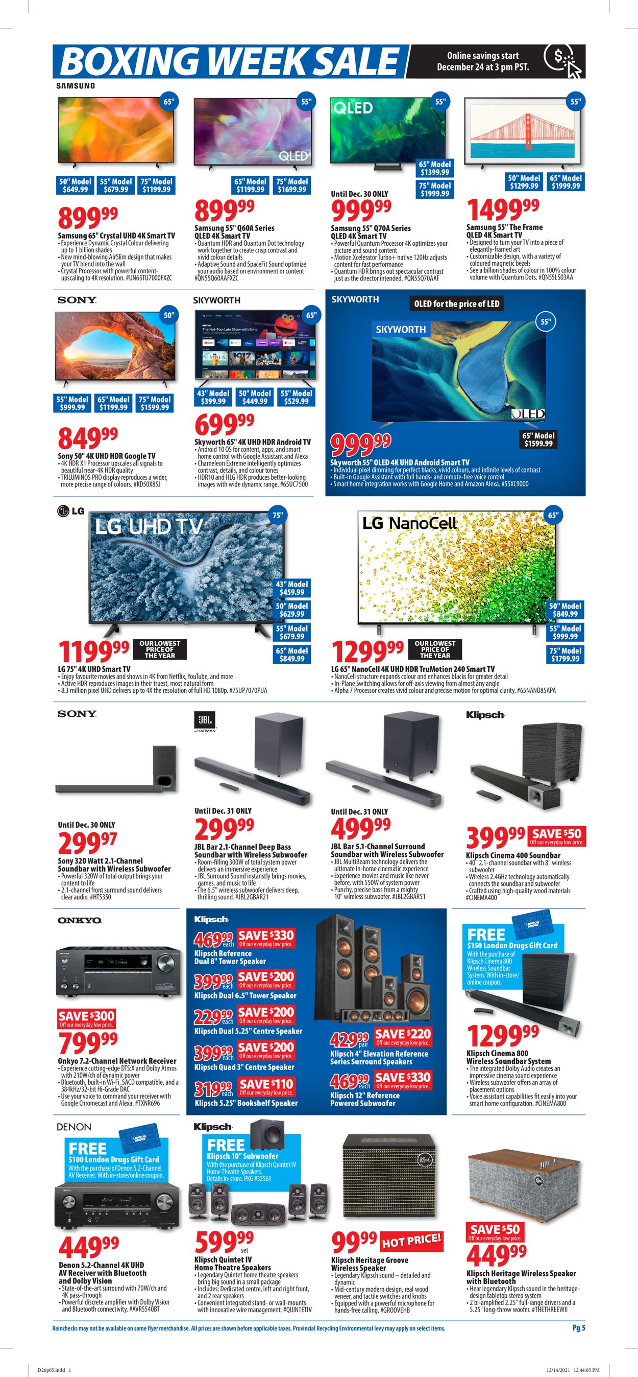 London Drugs Flyer - 12/24-01/01/2022 (Page 5)