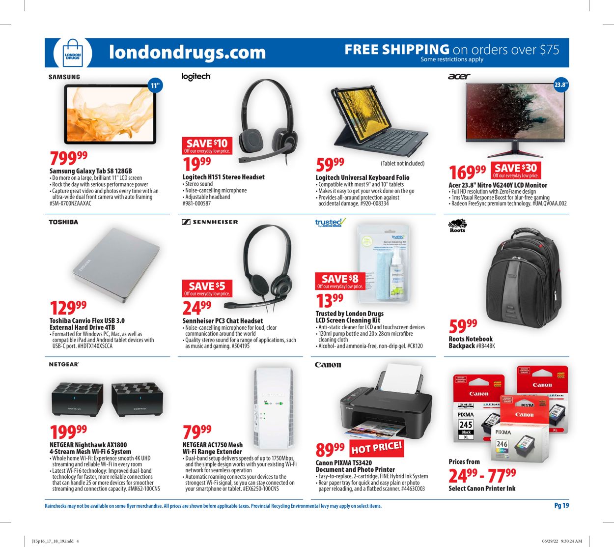 London Drugs Flyer - 07/15-07/20/2022 (Page 19)