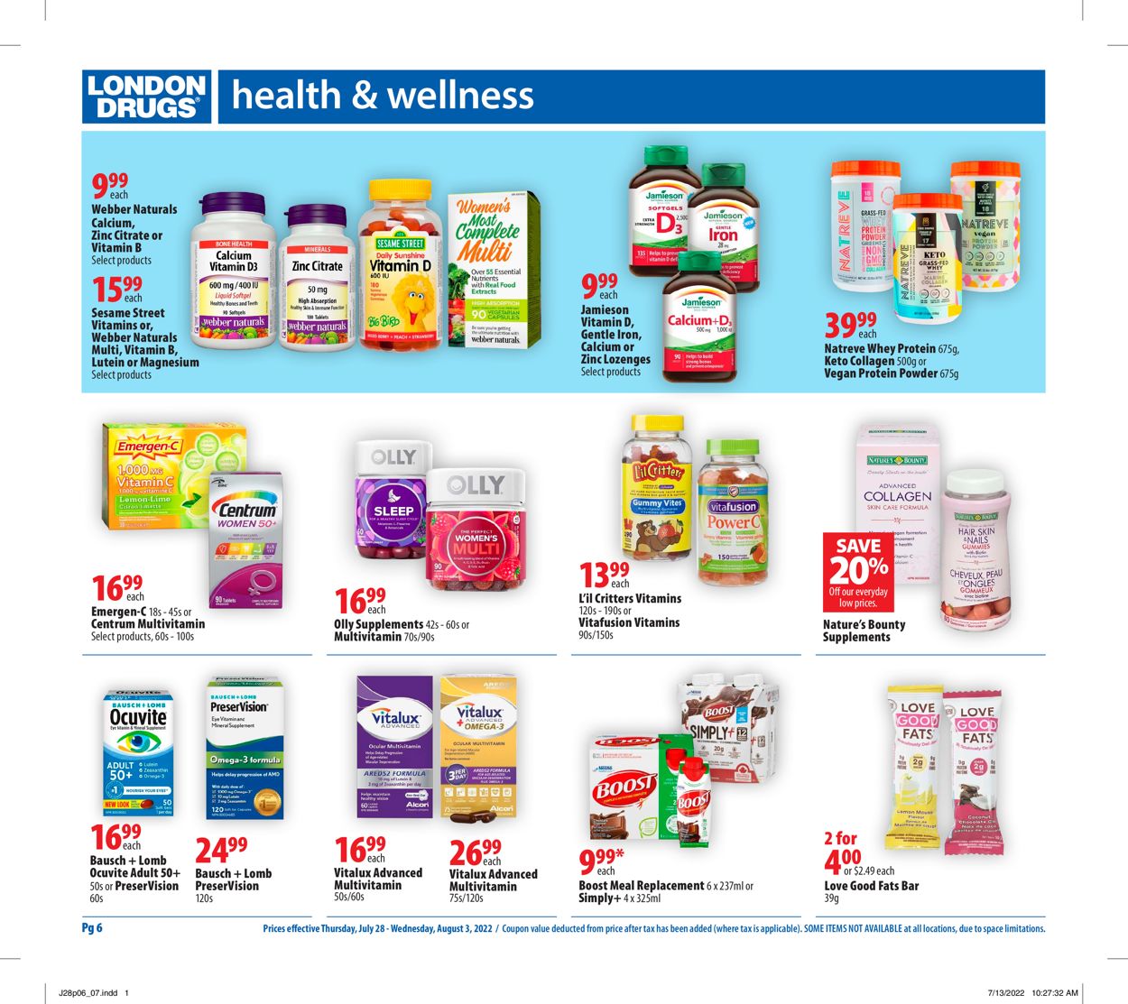 London Drugs Flyer - 07/28-08/03/2022 (Page 6)