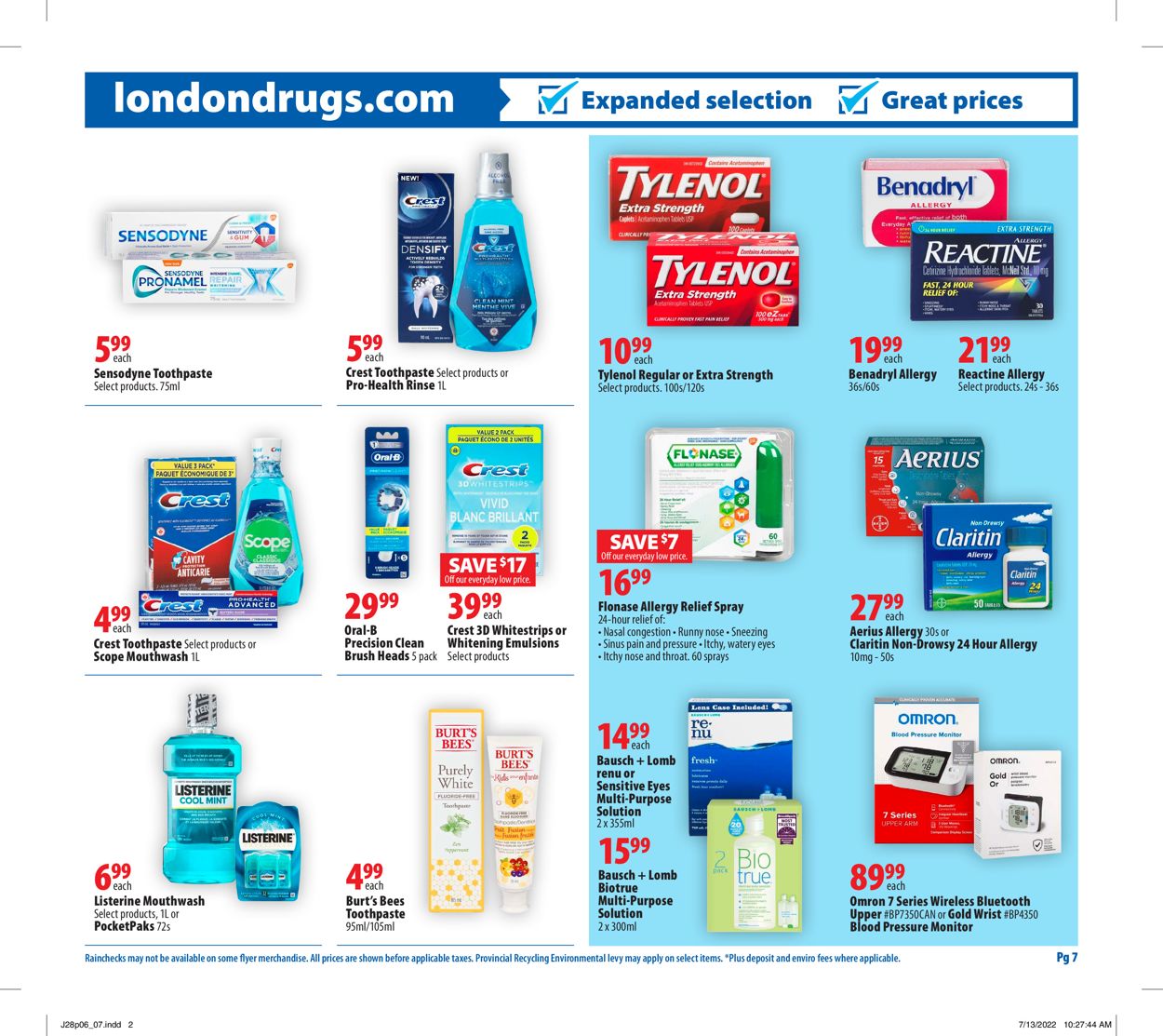London Drugs Flyer - 07/28-08/03/2022 (Page 7)