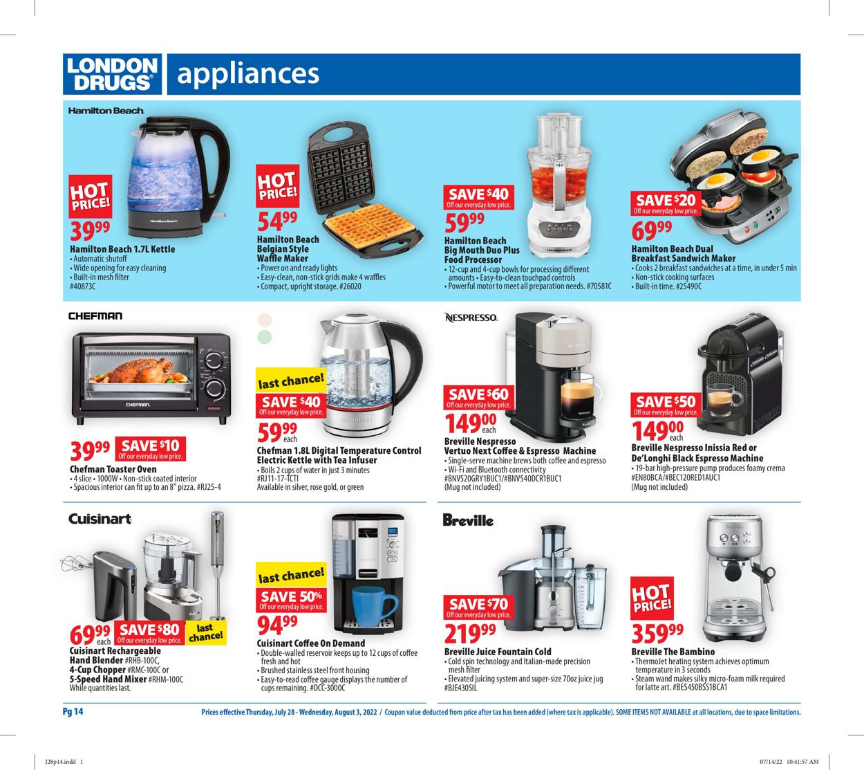 London Drugs Flyer - 07/28-08/03/2022 (Page 14)