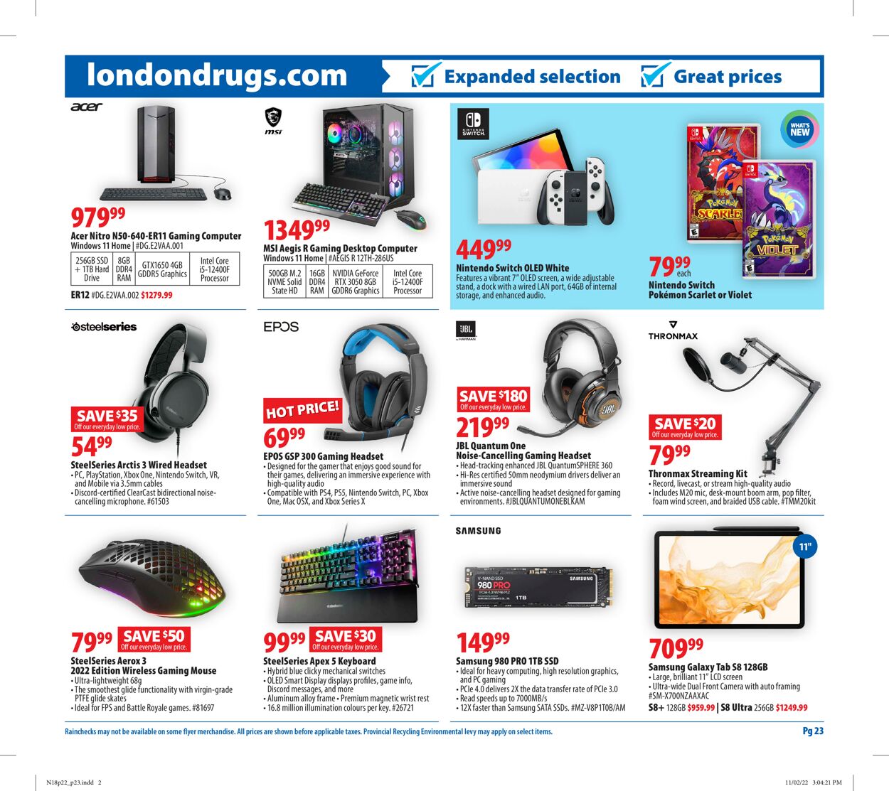 London Drugs Flyer - 11/18-11/23/2022 (Page 23)