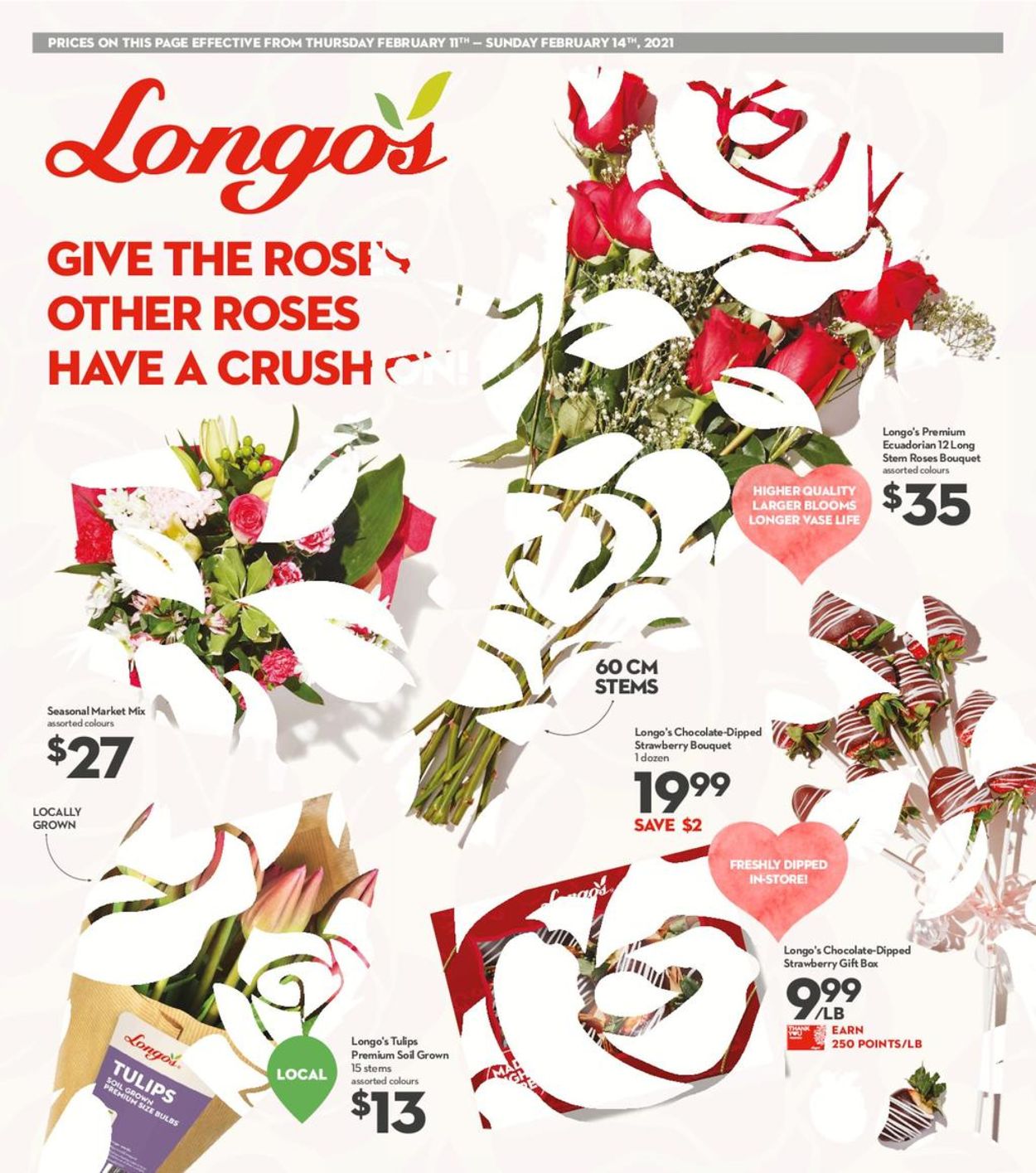 Longo's - Valentine's Day 2021 Flyer - 02/11-02/14/2021